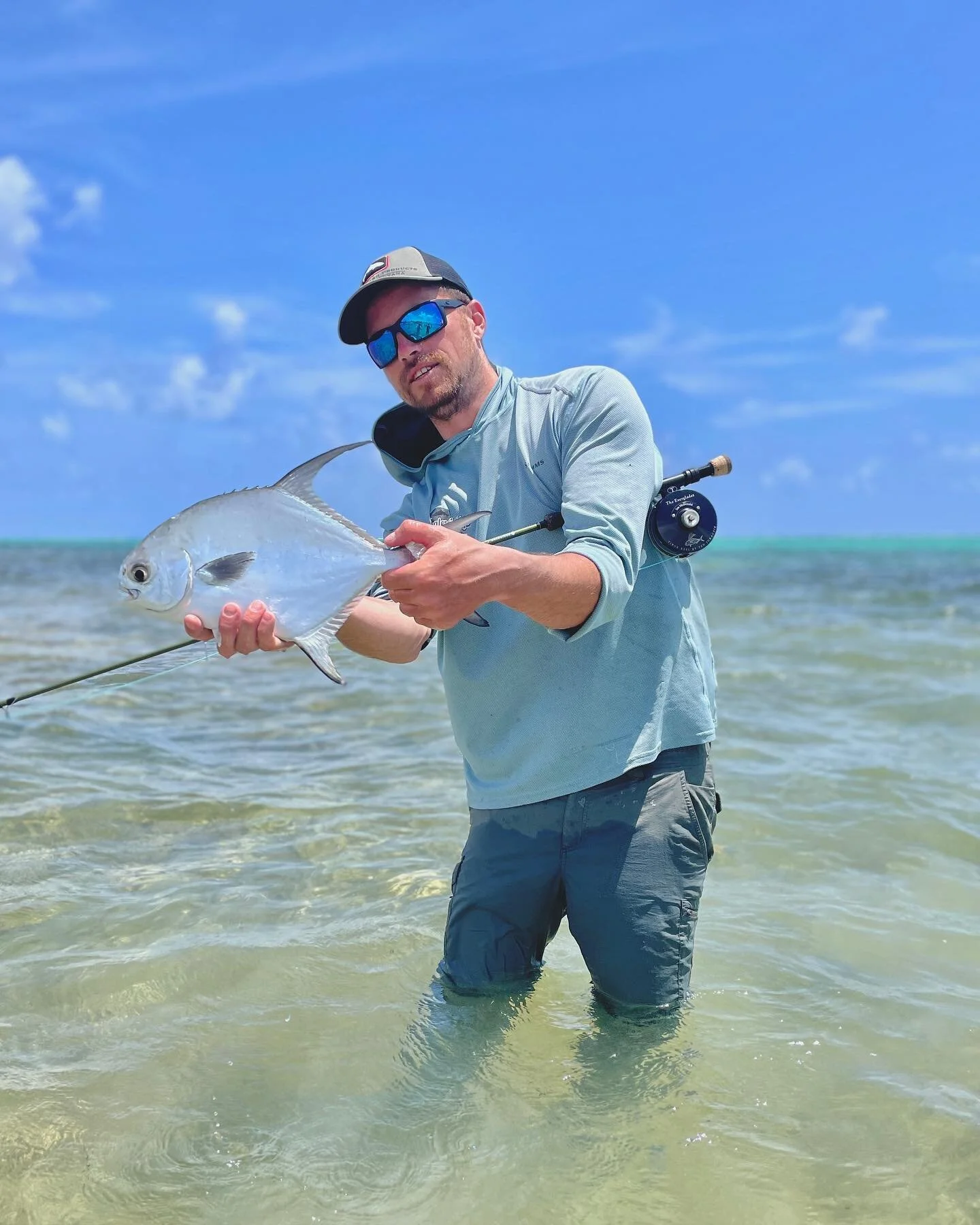 No species (or cerveza) was safe last week with @theianmcdonald and @chadwicksfishingguideservice on the flats. Thanks for an awesome week guys!! 

#xcalakonthefly #flatsfishing #xcalakmexico #permit #xcalakotf #caribbeanlife #saltwateranglers