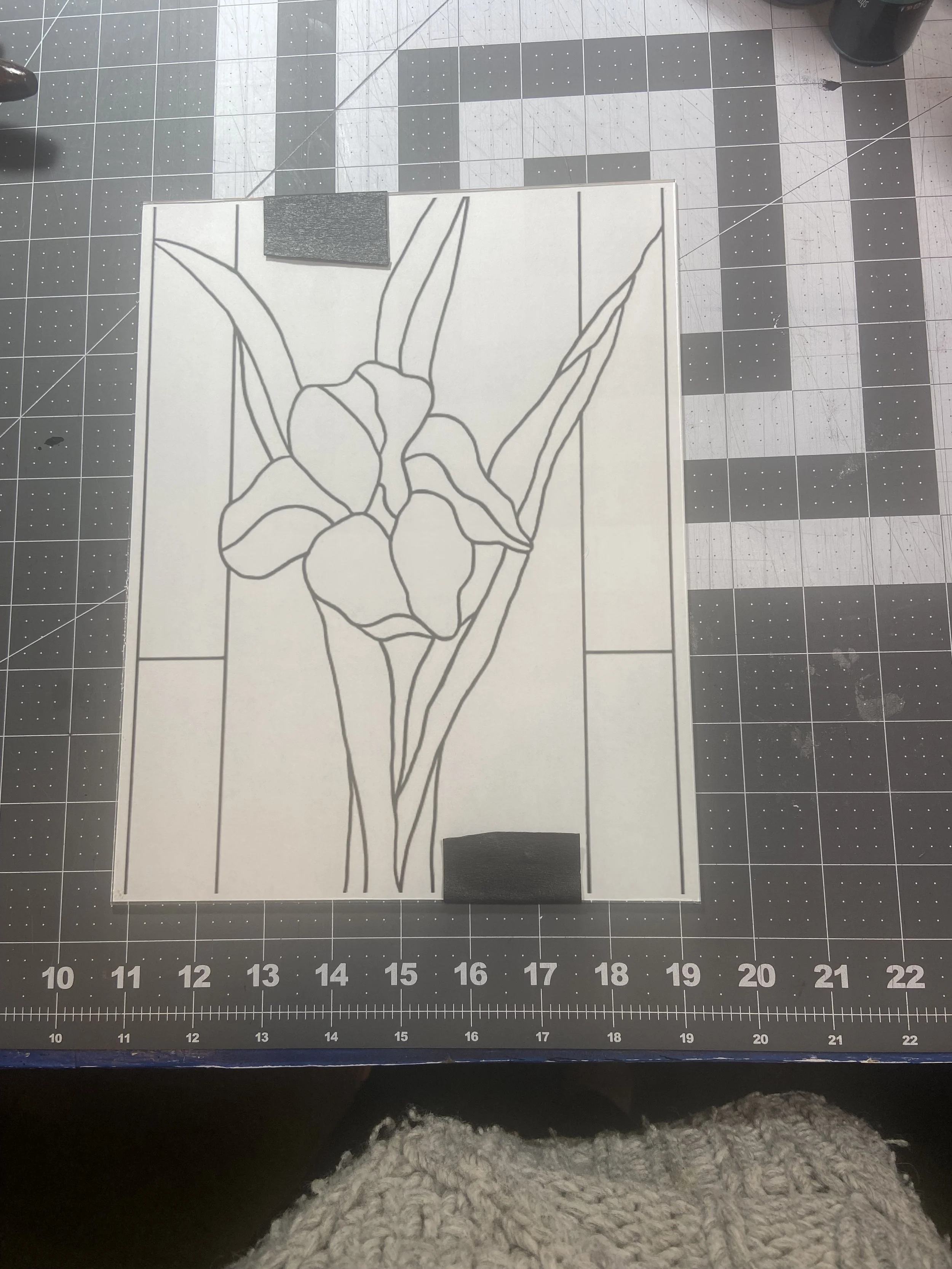 Taping pattern down.jpeg