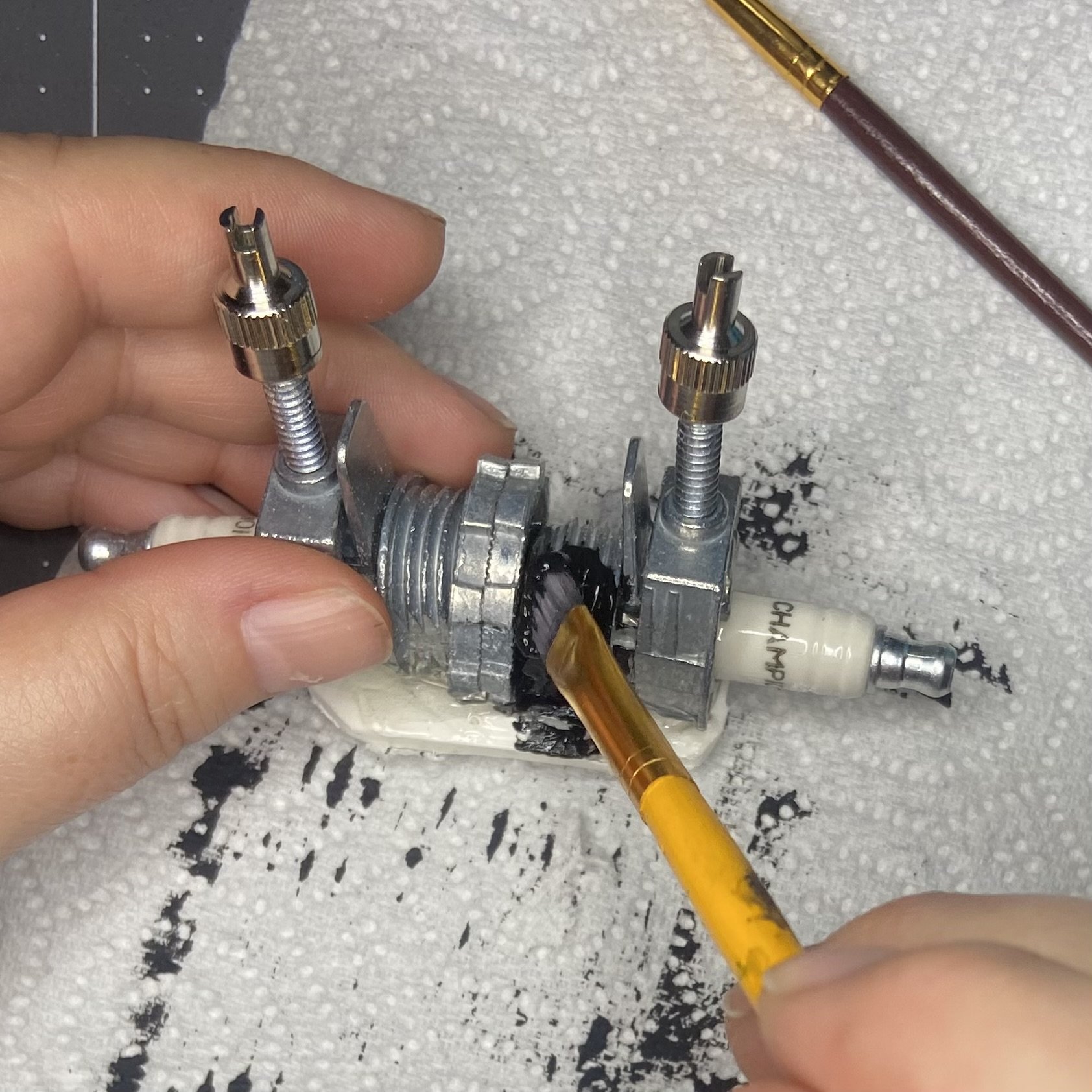 Gesso on machines.jpeg