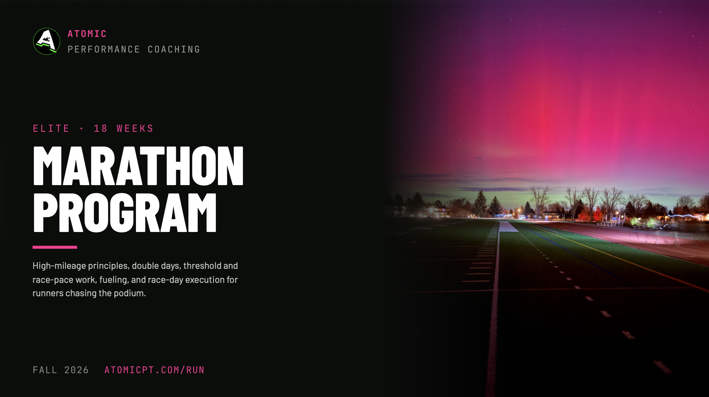 Marathon Training Program - Elite