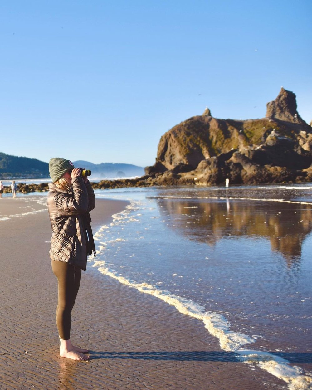 Oregon Coast Looking for Tufted Puffin Cannon Beach