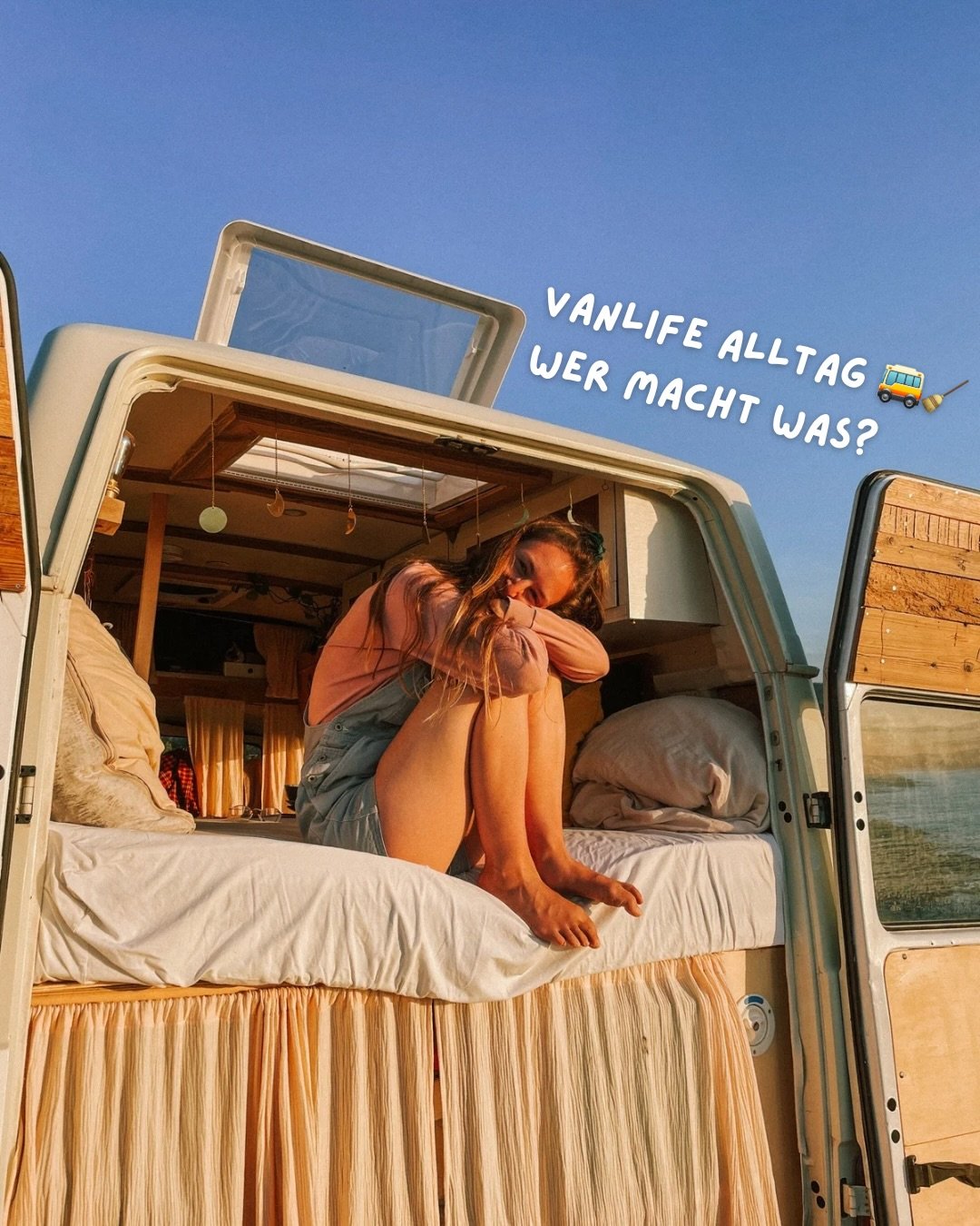 welches dieser alltagsaufgaben findet ihr am anstrengendsten, und was liebt ihr am vanlife-alltag? so sieht es in etwa bei uns aus, wenn wir in unserem van humb&auml;r leben 🚌🧼🧹 wer ist fahrer, passenger princess, und k&uuml;mmert sich um versorgu