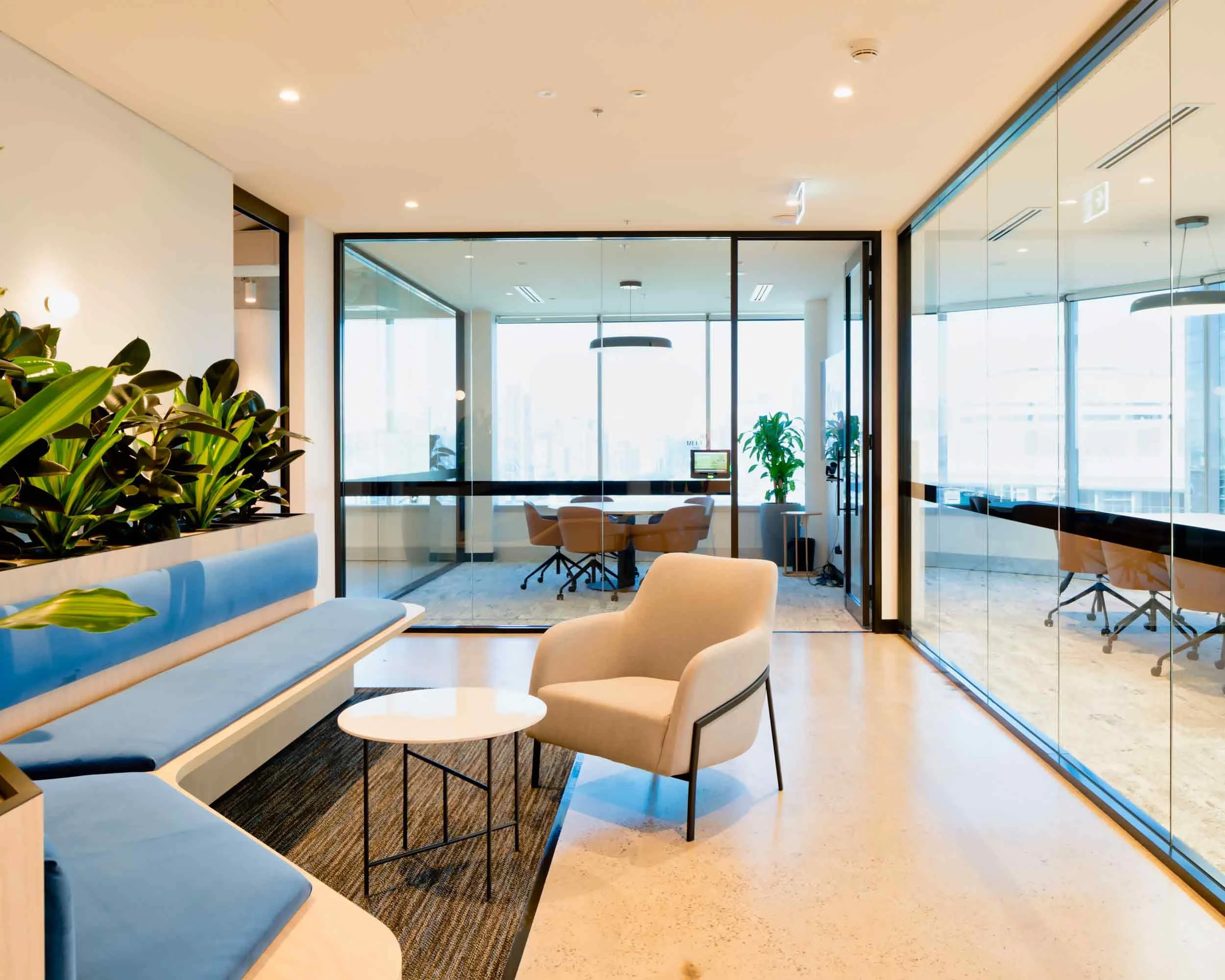 Level 17 99 Walker Street Seating Area, Velcomm Project