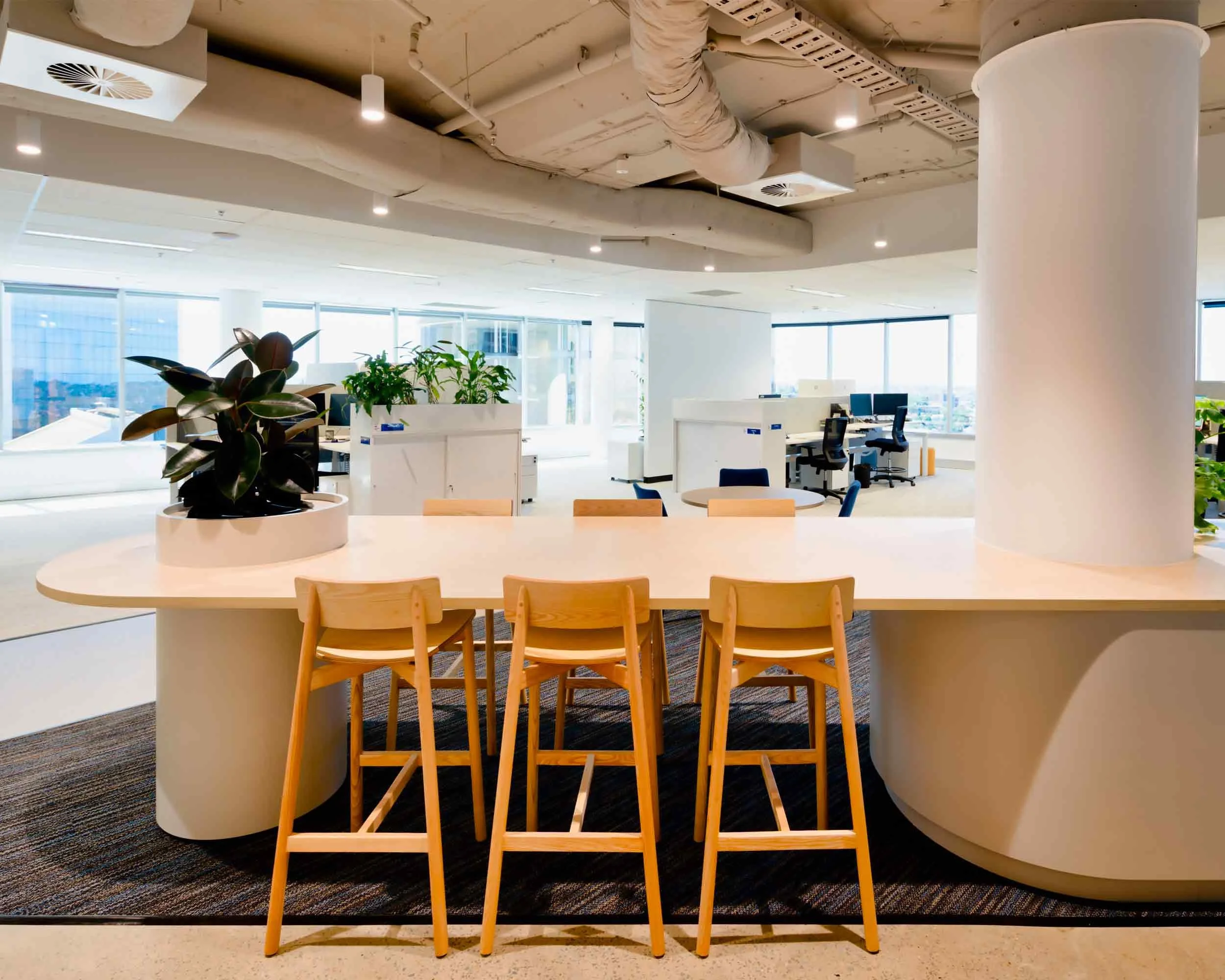 Level 17 99 Walker Street Shared Area High Desk, Velcomm Project