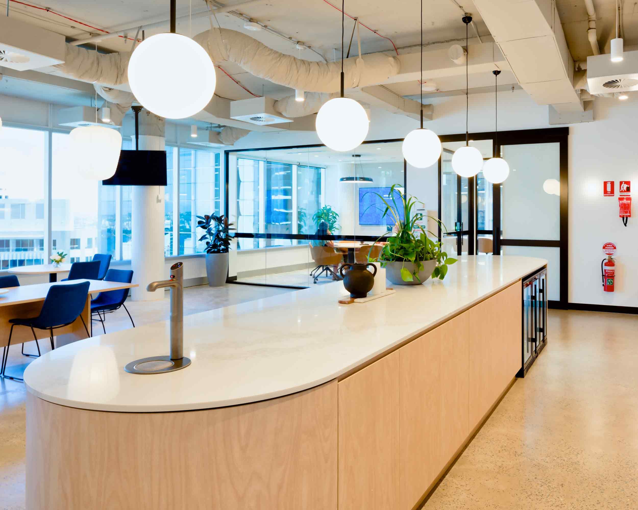 Level 17 99 Walker Street Kitchen Area, Velcomm Project