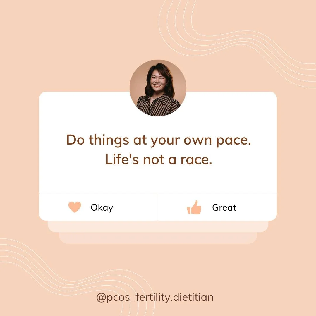 🌟YOU CAN TAKE A BREAK
Forget about rushing through life - it's all about taking things at your own pace. Eating healthy doesn't have to be complicated, so let us help you! Reach out for support any time and together we can find a diet and lifestyle