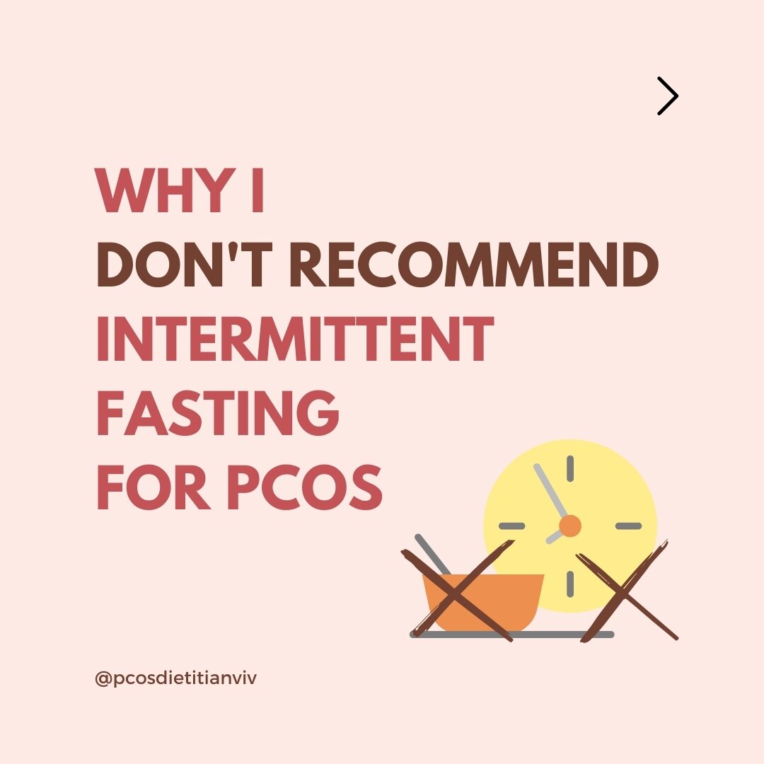 Unpopular opinion alert!📣⁠
⁠
Did you know that intermittent fasting may not be the best choice for women with PCOS or women trying to conceive? Swipe through to learn why. From debunking myths to addressing risks, we're here to empower you to make i