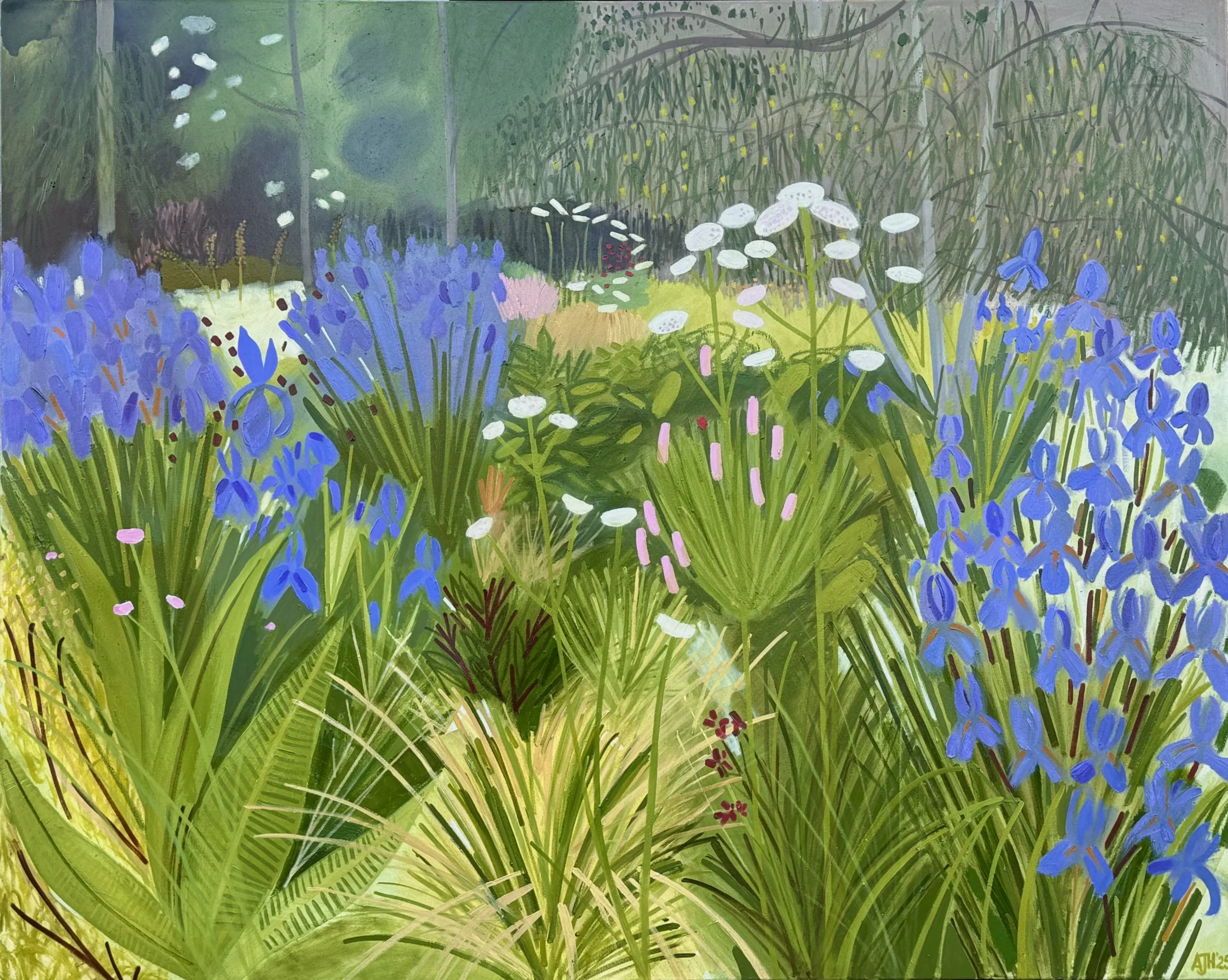 Woodland Edge with Irises, Arcadia Garden