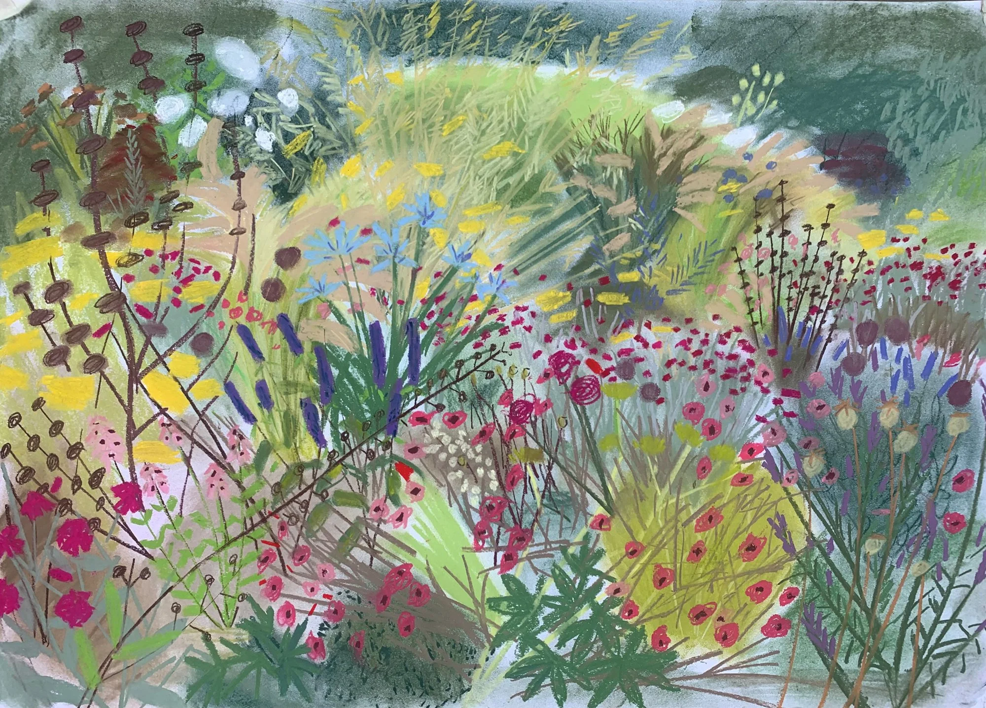 MOO _ Arcadia Gardens, Mid August 2023, Dry Garden - 60cm x84cm 1_edited-3.jpg