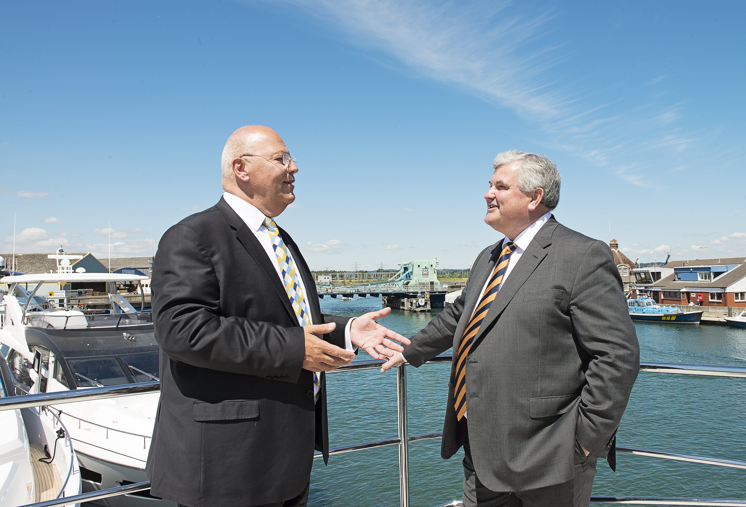 Vinent Boni MD of Newsquest, Lord Price Int'l Trade Minister.jpg