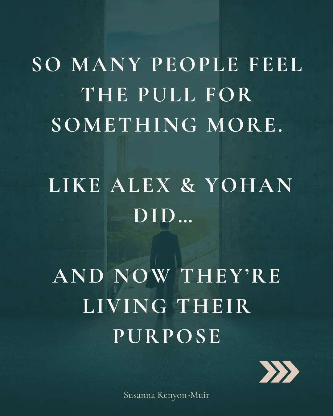 So many people feel the pull for something more&hellip;

More freedom.

More fulfilment.

More flexibility.

A portfolio career could be the answer. Your answer&hellip;

And Alex + Yohan are proof of what&rsquo;s possible.

Alex moved from corporate 