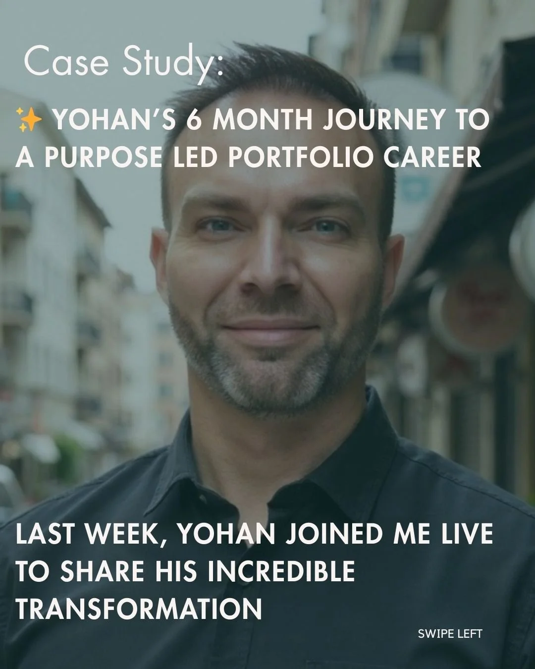Yohan&rsquo;s 6 Month Journey to a Purpose-Led Portfolio Career ✨

Last week, Yohan joined me live to share his incredible transformation, and it&rsquo;s one you&rsquo;ll want to hear.

From feeling burnt out, stuck, and drained by corporate life&hel