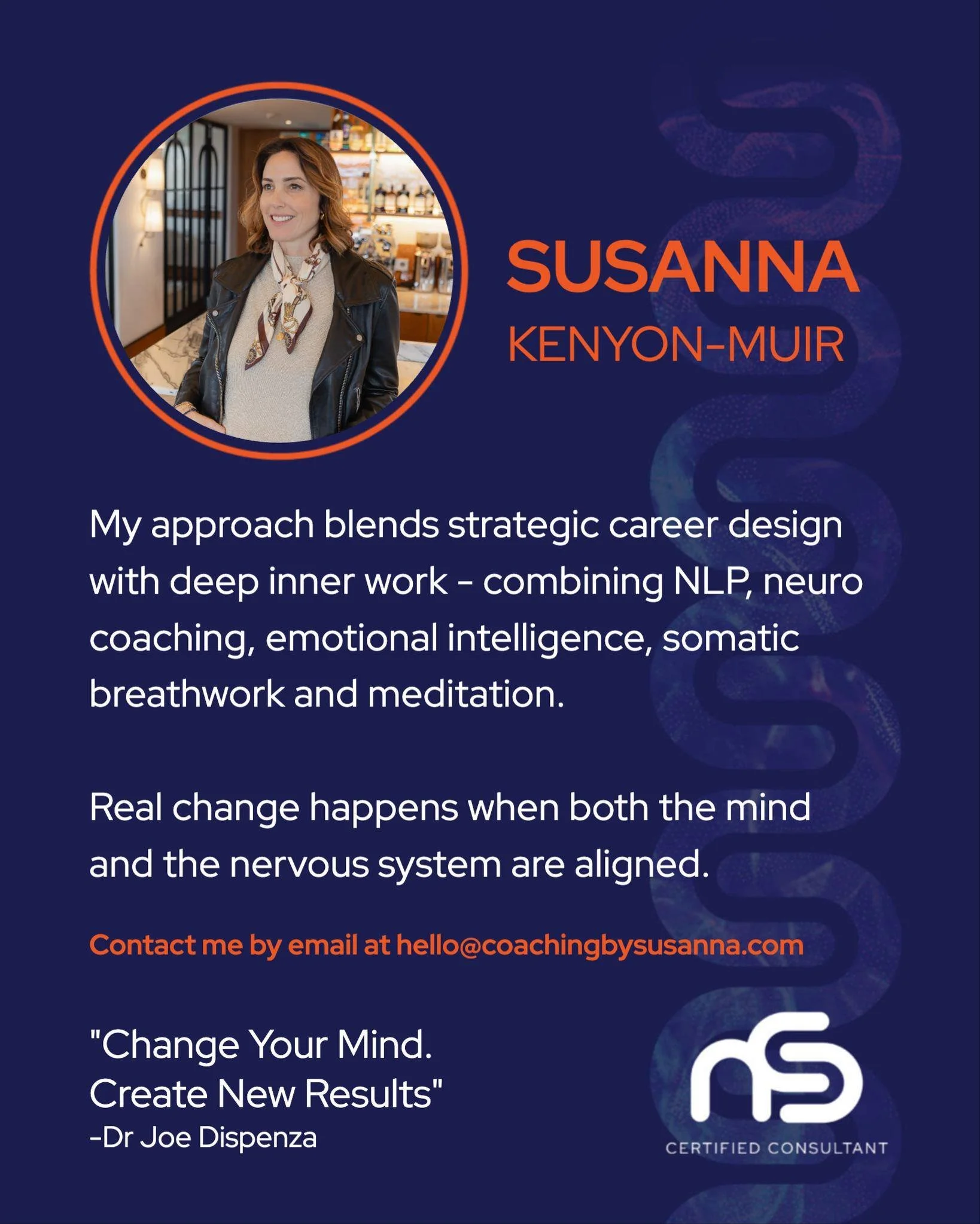 I am excited to announce that I am now part of the global network of certified corporate consultants trained by Dr Joe Dispenza, New York Times best-selling author, lecturer, and researcher.

Through NeuroChangeSolutions, I support organisations in a