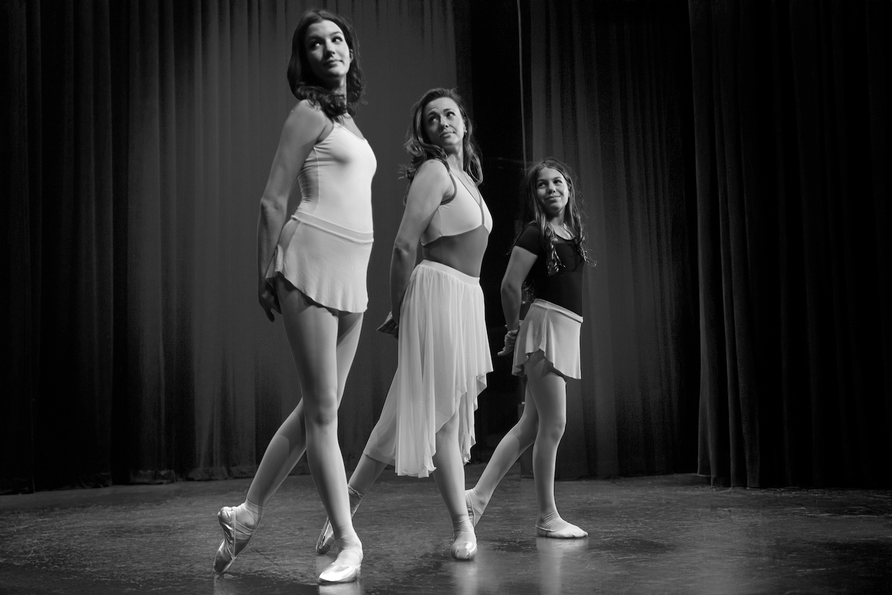 Eliza Cherry, Tiana Nygren, Sydney Bergeron, dancers from Littleton and Ayer, dance, ballet