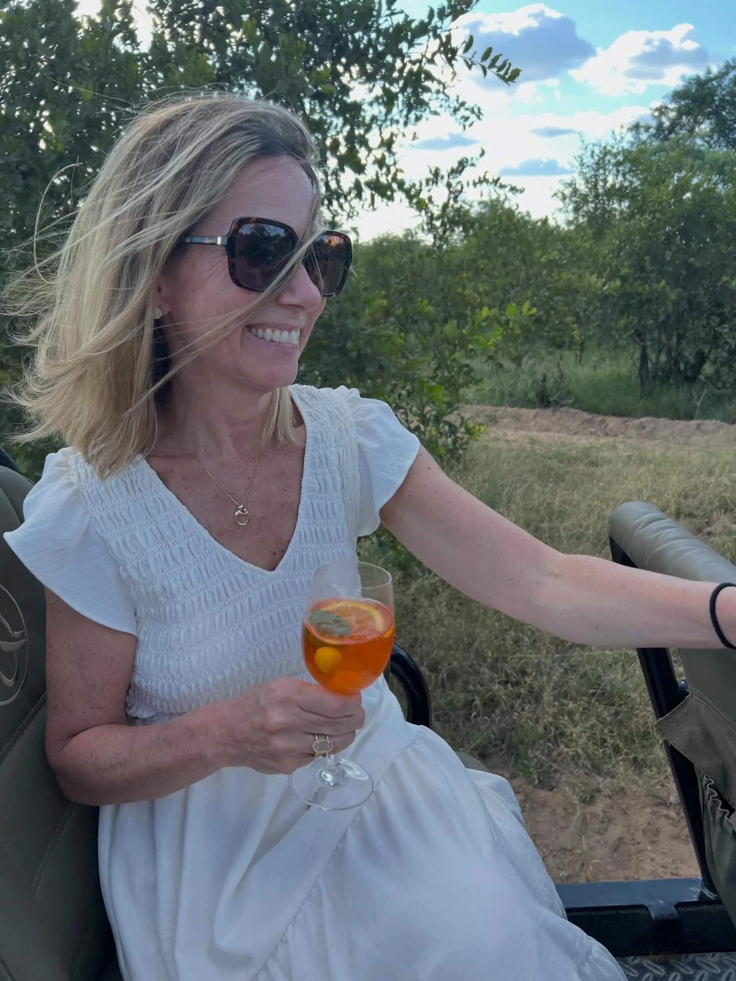 Stop 3 on this African adventure! 
The open vegetation at Sabi Sabi meant the landscape stretched wide and the animals were impossible to miss! A lion up close, a mama elephant nudging her baby, rhino grazing, giraffes gliding through the tree line..