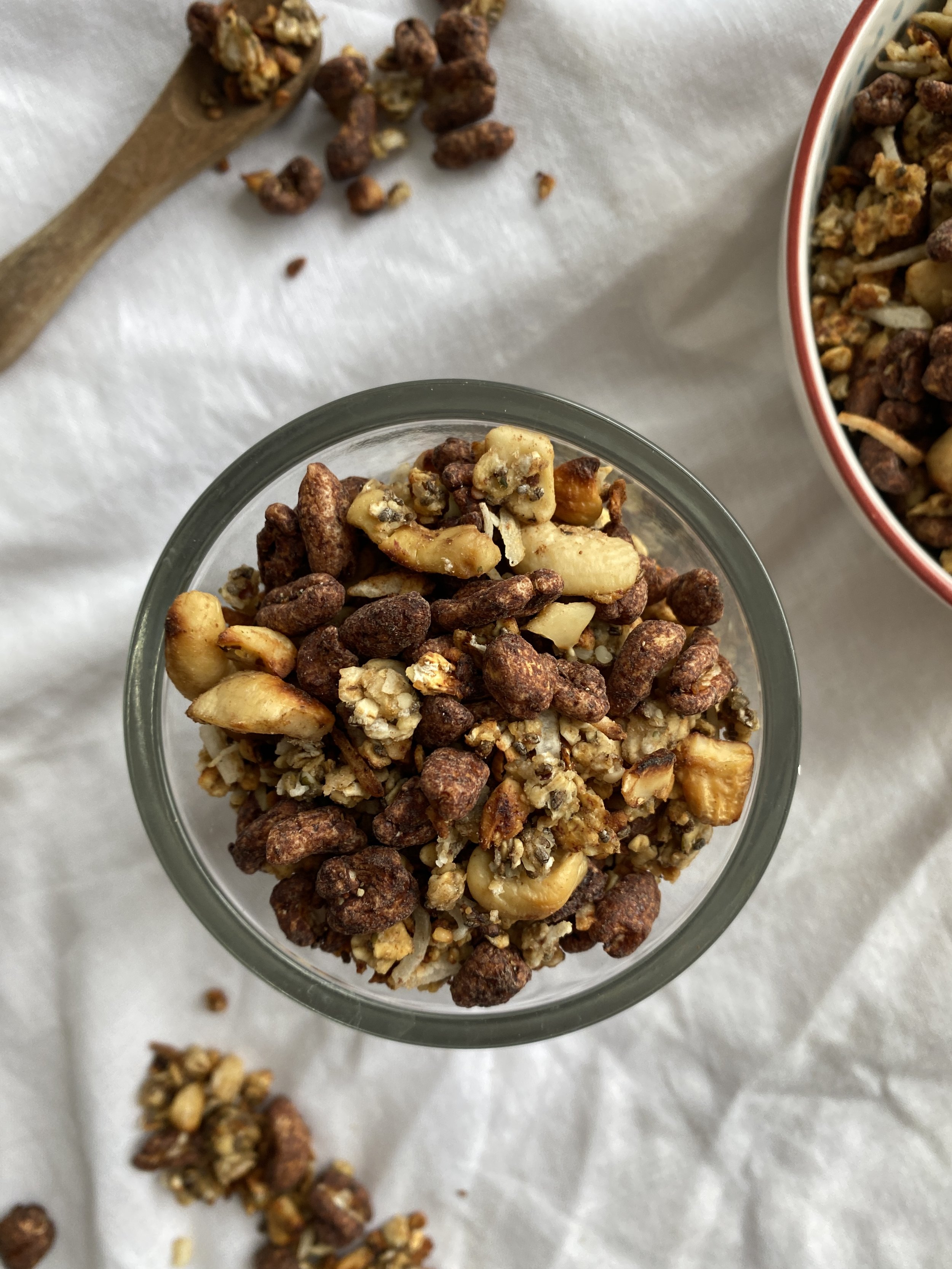 Opskrift banangranola med chokolade