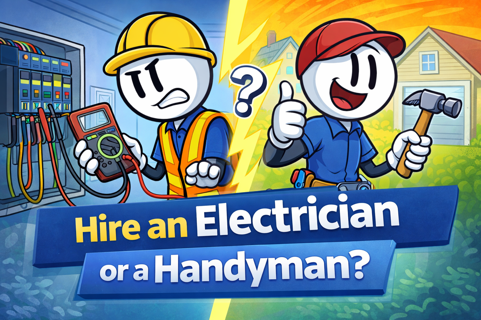 What Is the Difference Between an Electrician and a Handyman?