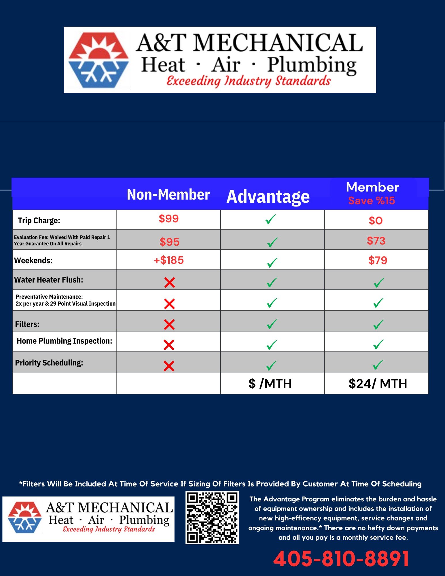 HVAC Memberships — A&T Mechanical A Top HVAC & Plumbing Company based
