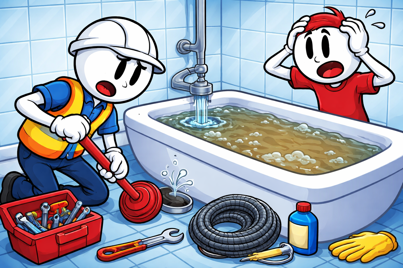 A plumber is inspecting a water heater in Edmond, Oklahoma, checking for unusual noises, temperature fluctuations, and sediment buildup to prevent major water heater failures.