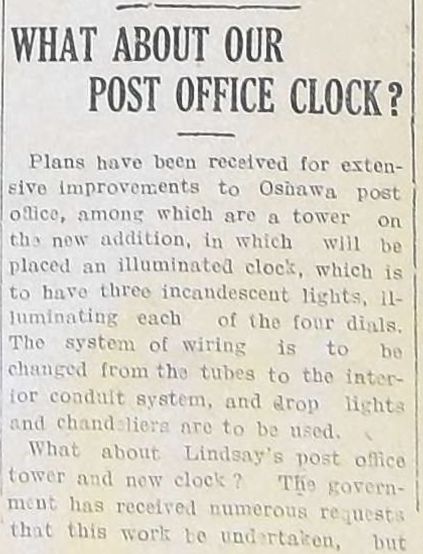 Lindsay Post, 24 Jan 1913
