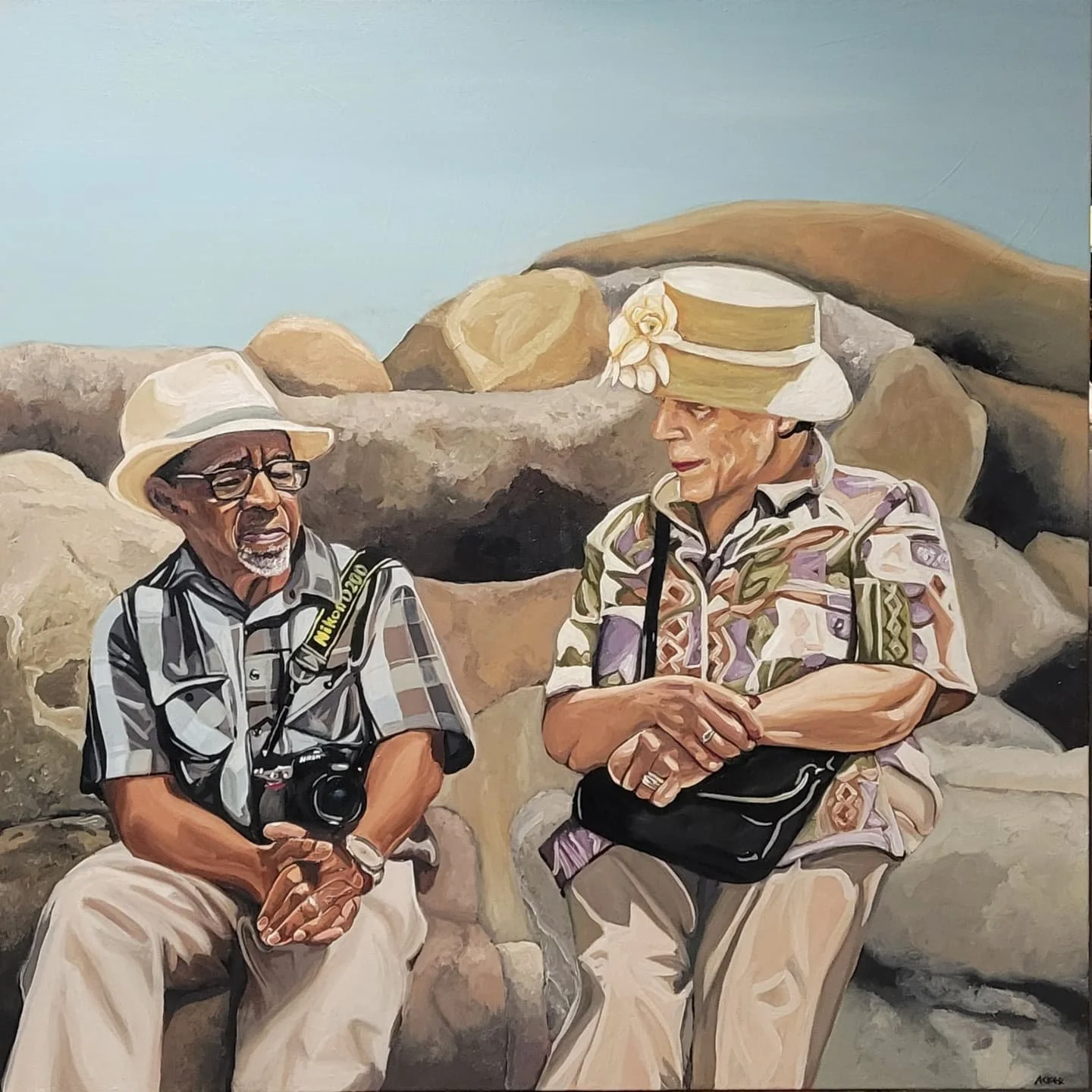 Grandma & Granddad Aren't Dressed for the Beach