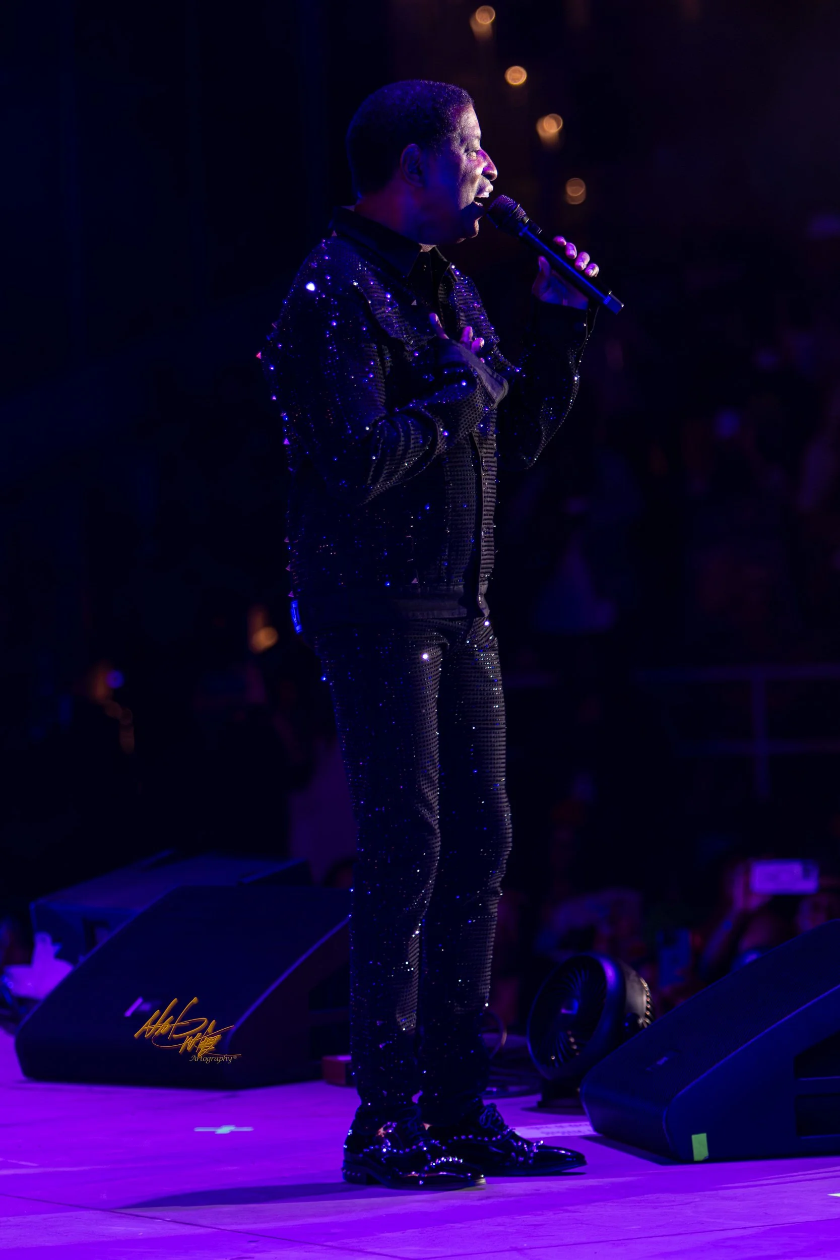 Concert photography featuring Babyface captured by Nat Carter.