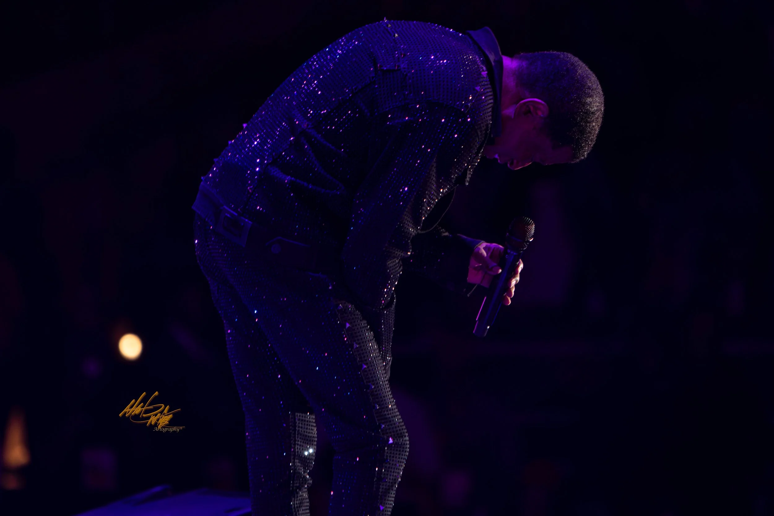 Concert photography featuring Babyface captured by Nat Carter.