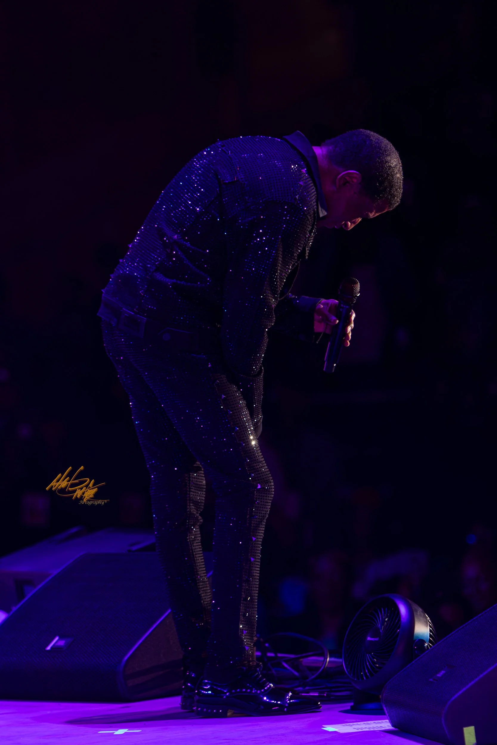 Concert photography featuring Babyface captured by Nat Carter.