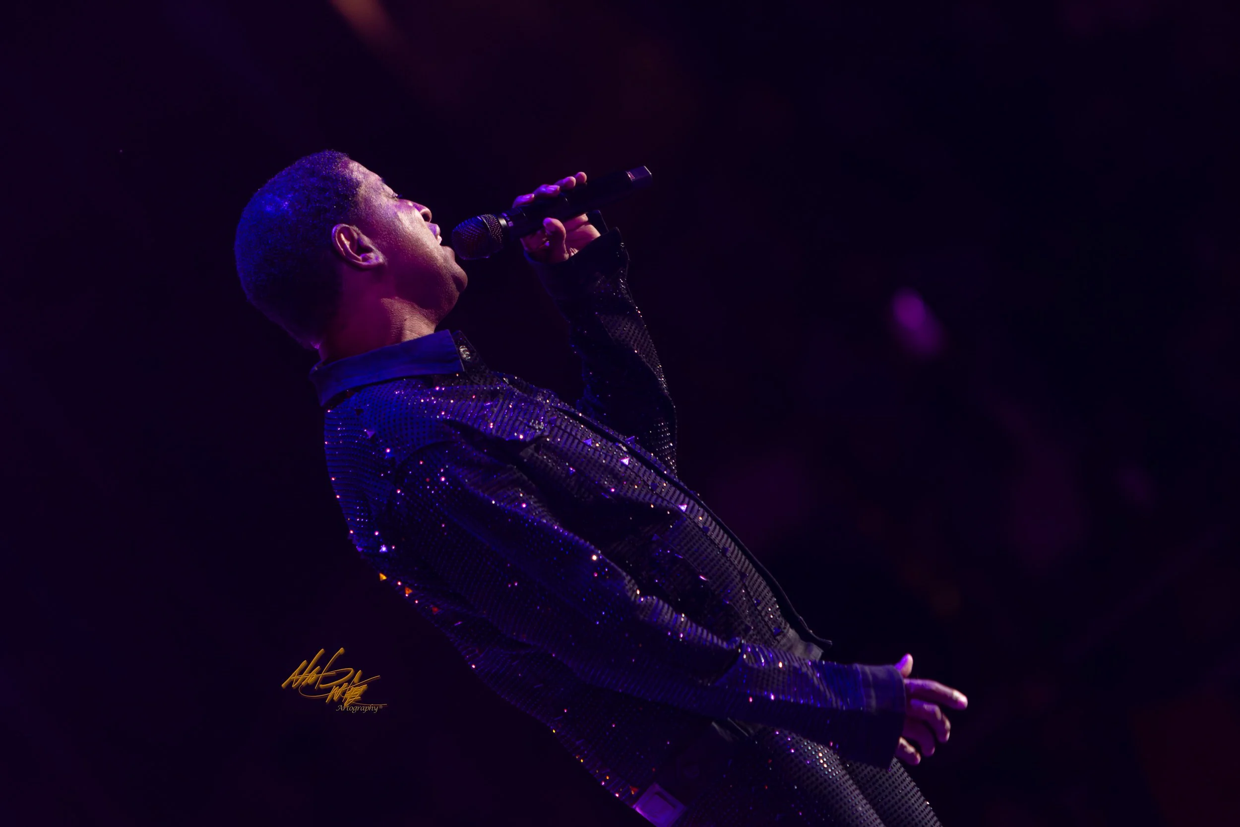 Concert photography featuring Babyface captured by Nat Carter.
