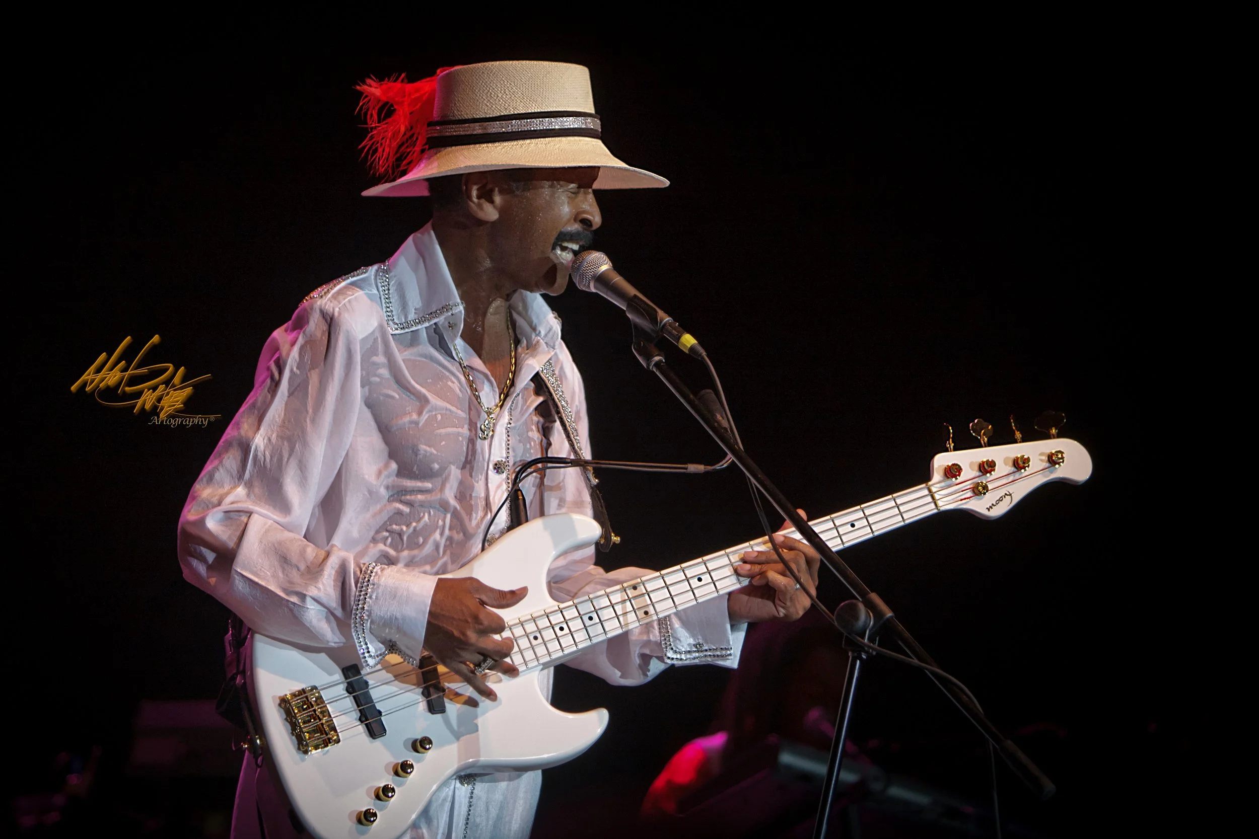 Larry Graham captured by Nat Carter for Nat Carter Artography