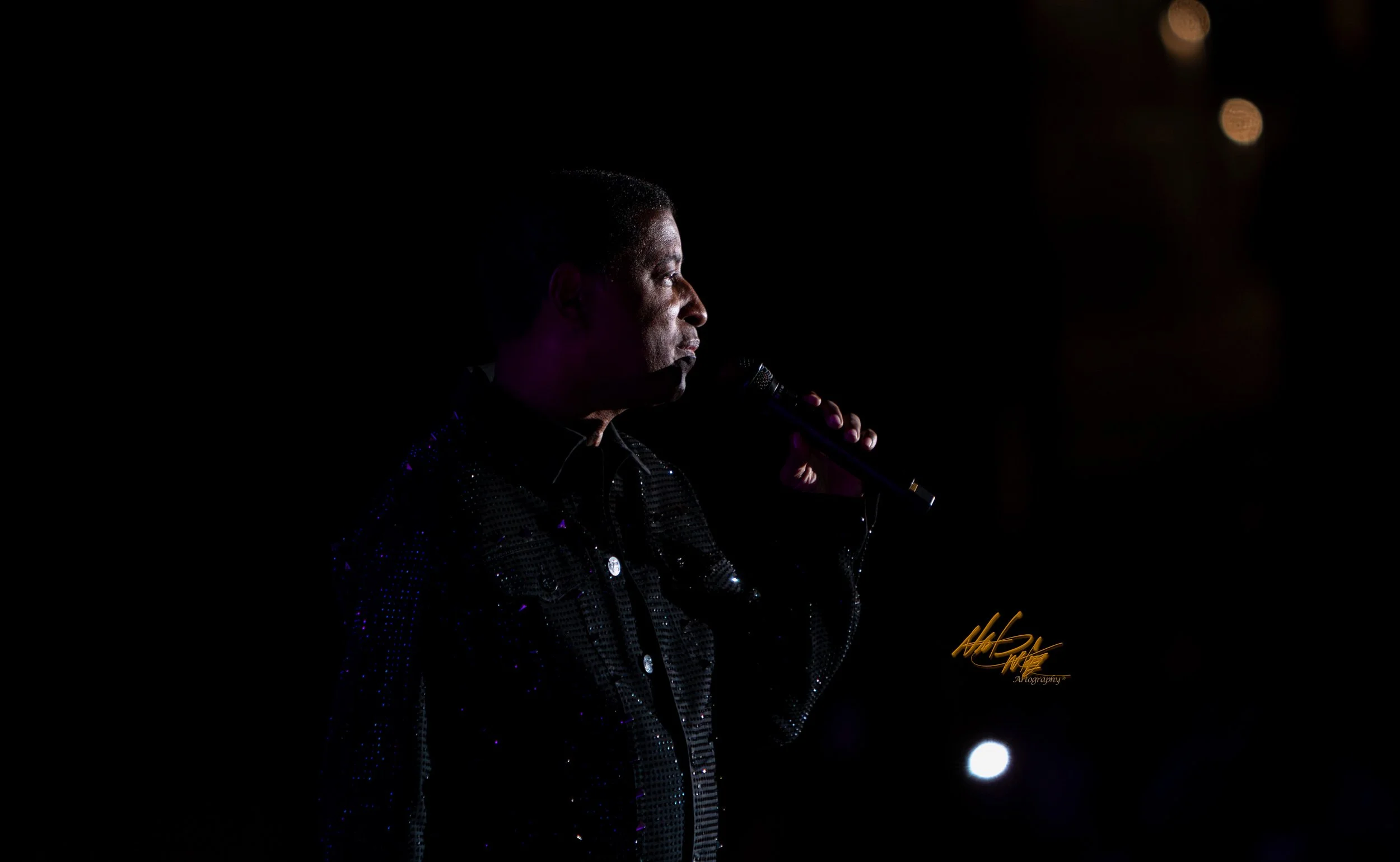 Concert photography featuring Babyface captured by Nat Carter.