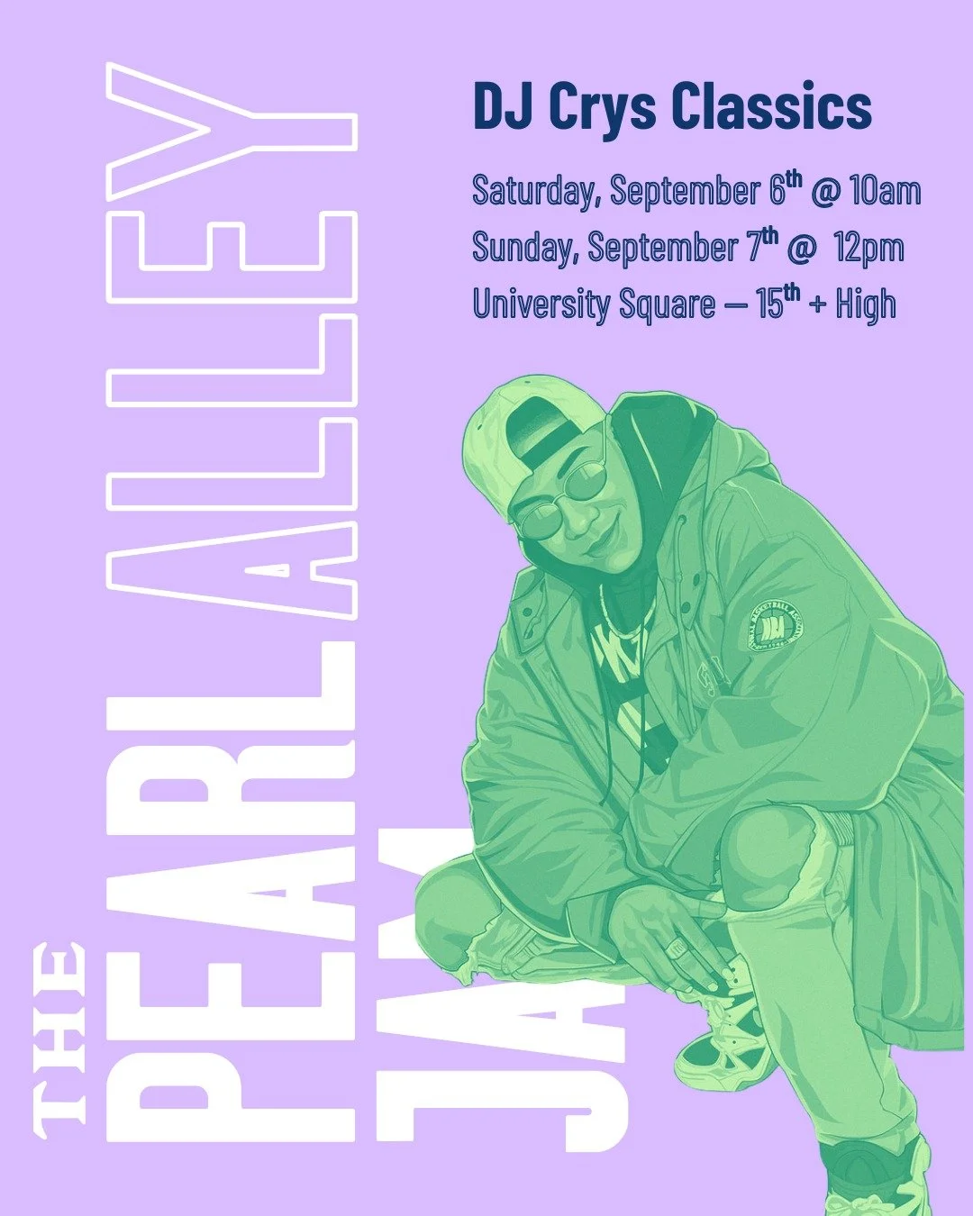 Pearl Alley Jam Line-Up is HERE!!!! 🔥 This Saturday &amp; Sunday at 15th &amp; High, come out to enjoy live music from local bands, live mural painting and explore the vintage resale market!

Thank you, thank you, THANK YOU to @gcac_cbus for their s