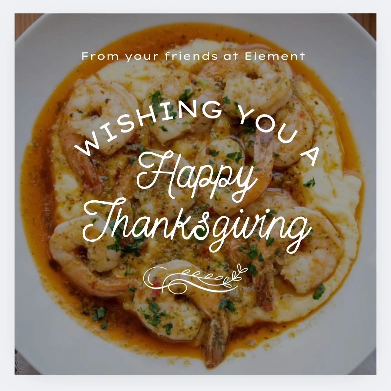 Happy Thanksgiving from all of us at Element!

We are so grateful for the love and support you&rsquo;ve shown us this year. We hope your day is filled with joy, laughter, and cherished moments with your loved ones.

Take time to savor every bite of t
