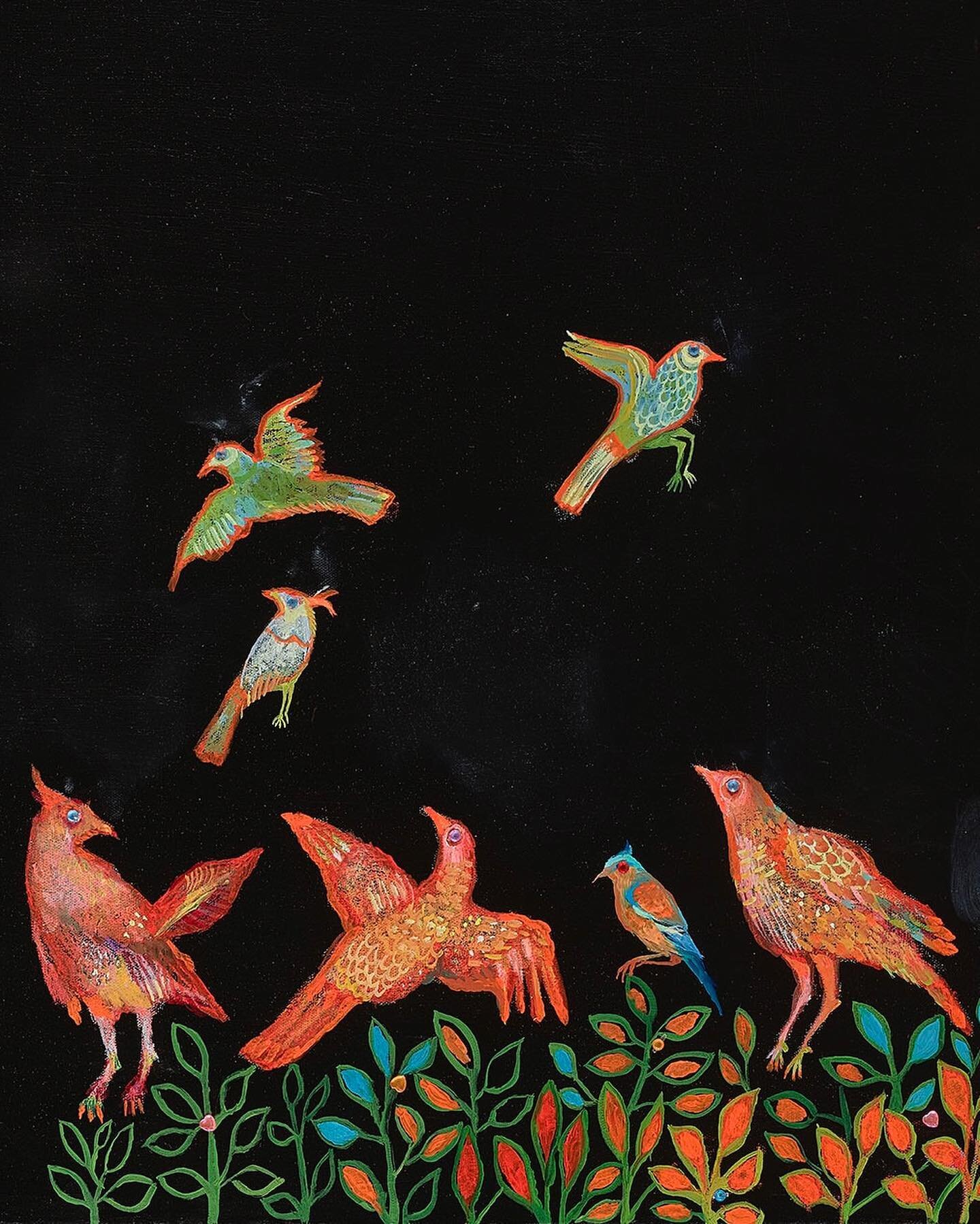 One for the birds 🕊️ these beautiful creatures appear repeatedly throughout Suad&rsquo;s oeuvre. They symbolise freedom, hope, new beginnings... For millennia, they have featured in literature and art irrespective of cultural boundaries, from the Sa