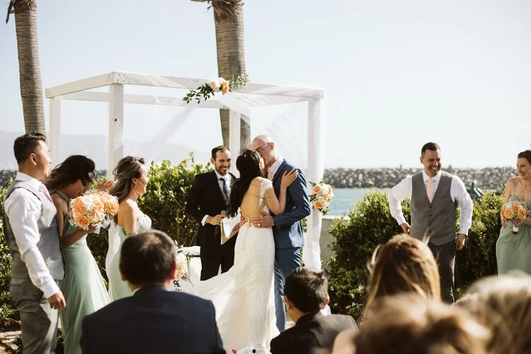 La+Petite+Photo+Redondo+Portofino+Ceremony+Kiss.jpg