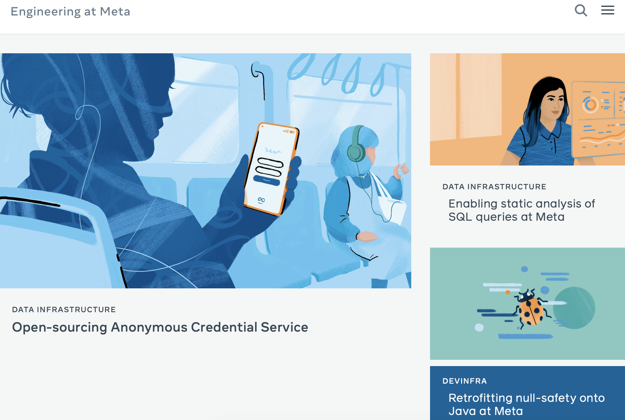 Meta Engineering Blog illustrating tech innovation research.