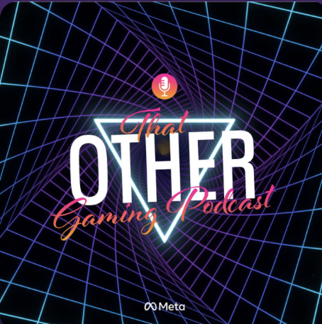 The logo for "That Other Gaming Podcast," a franchise produced by Steven Gray's team at Meta.