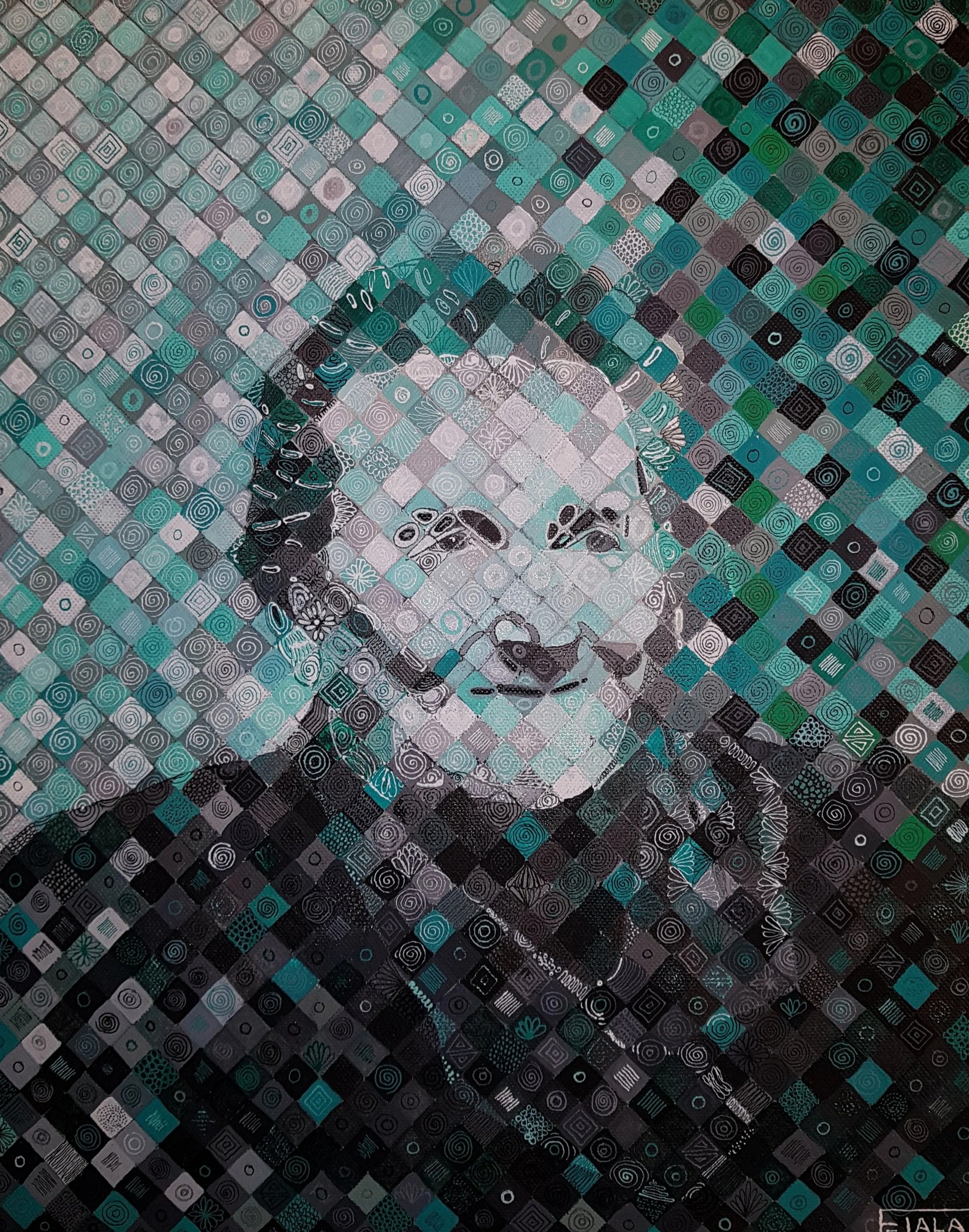 50x60 Autre temps
Acrylique, encre