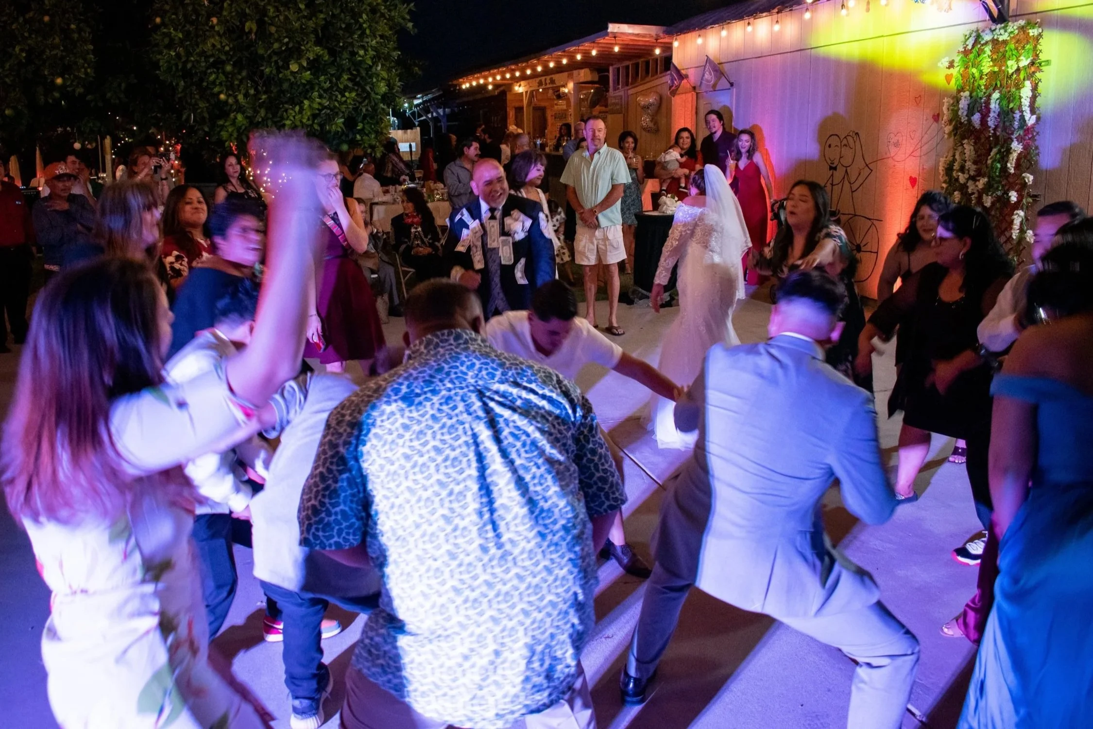 Mexican wedding backyard vibes