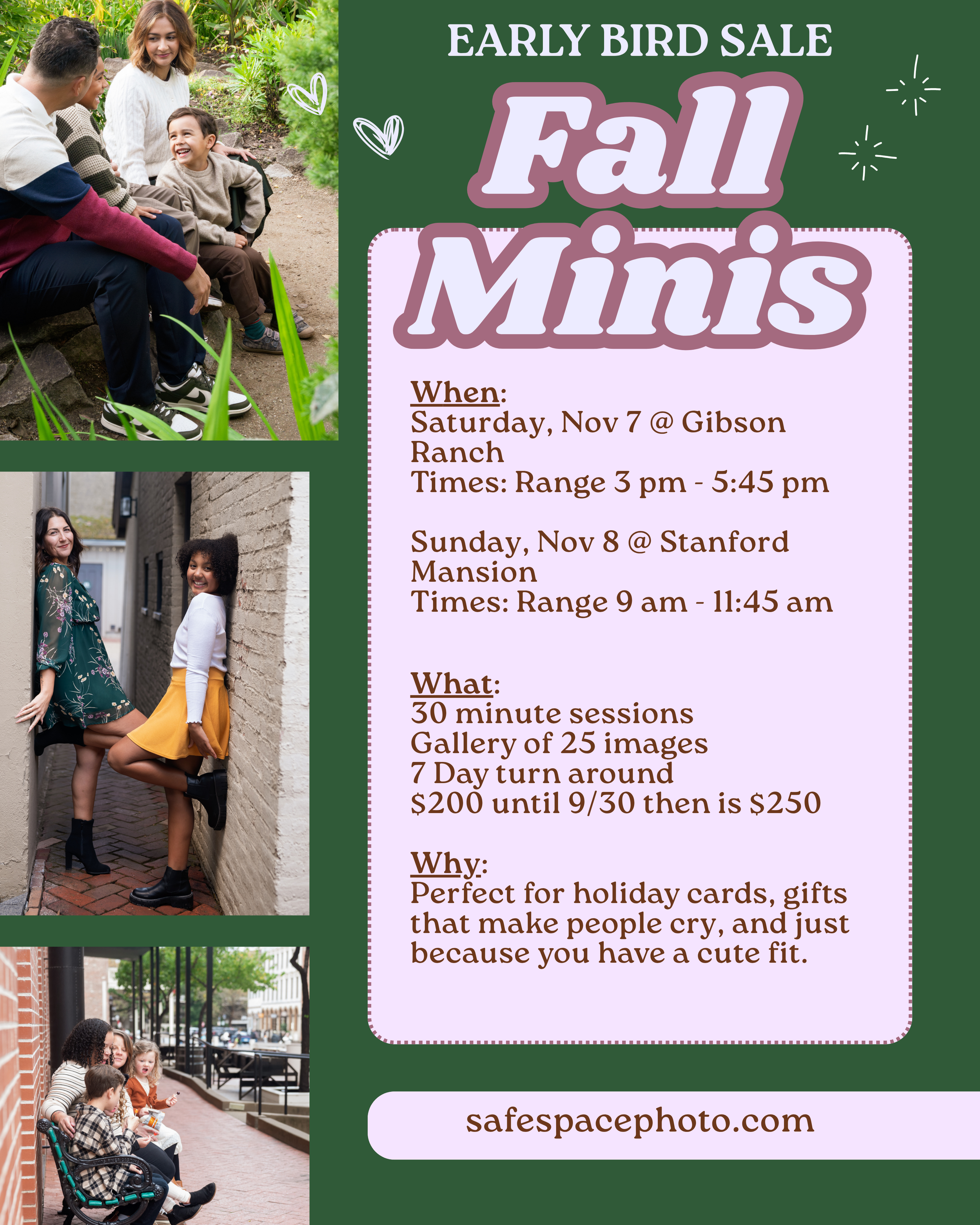 Safe Space Photo Fall Mini Session 2026 sacramento, LGBTQ photographer near me