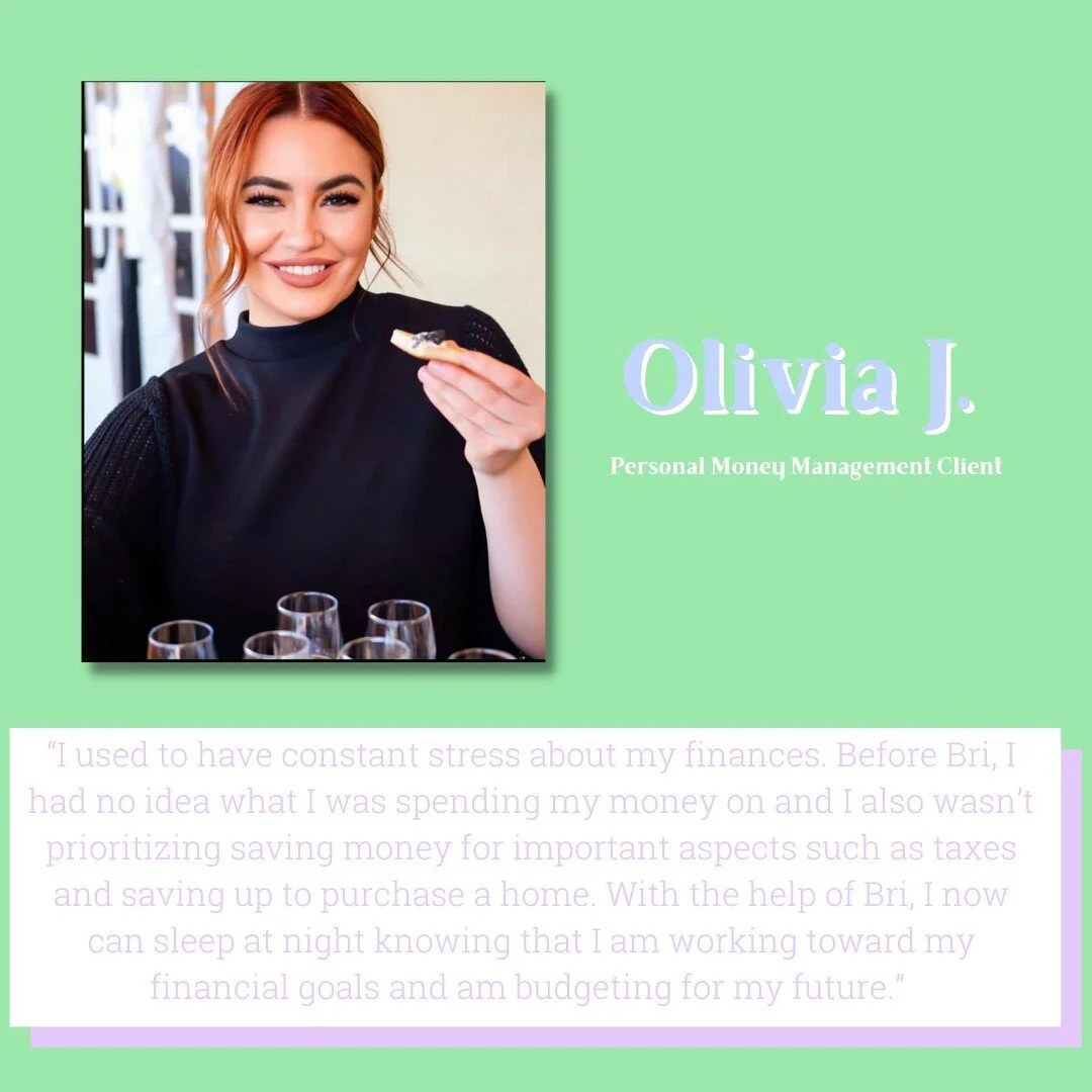 ⚡️ With Olivia, we have organized all her expenses to understand her spending habits, created long term and short term financial goals, and meet regularly to ensure financial clarity. 💸💸⁠
⁠
&quot;I used to have constant stress about my finances. Be