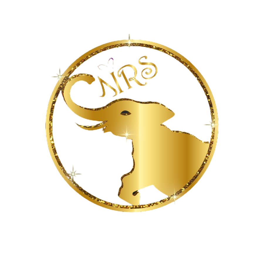 Gold circular button with a ram's head profile in the center and the word 'CHROME' above it.