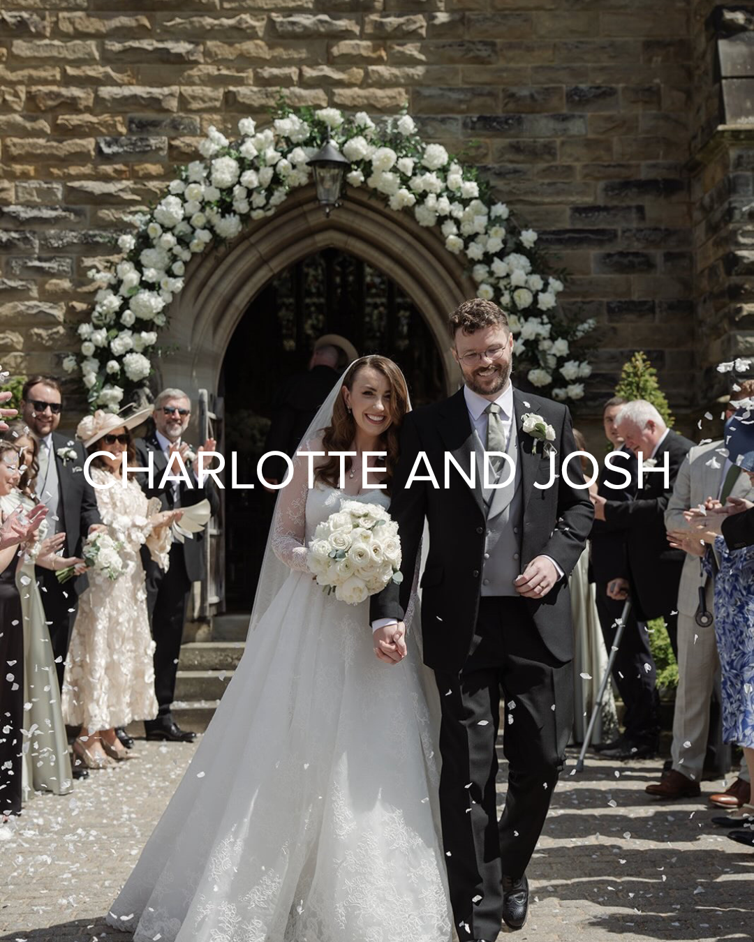 Classic wedding flowers at Rudding Park