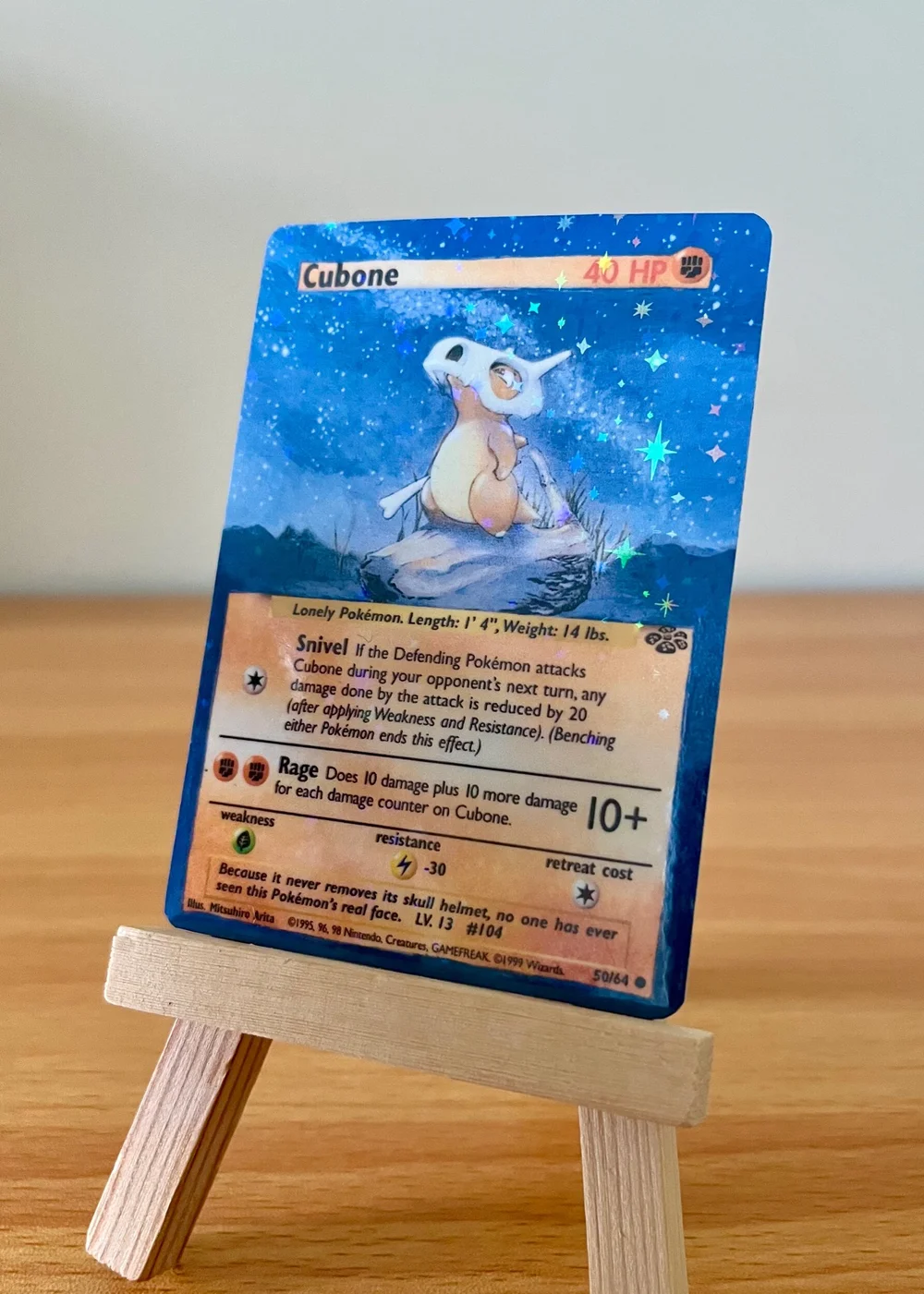 Cubone Extended Art Print  hollypaintscards
