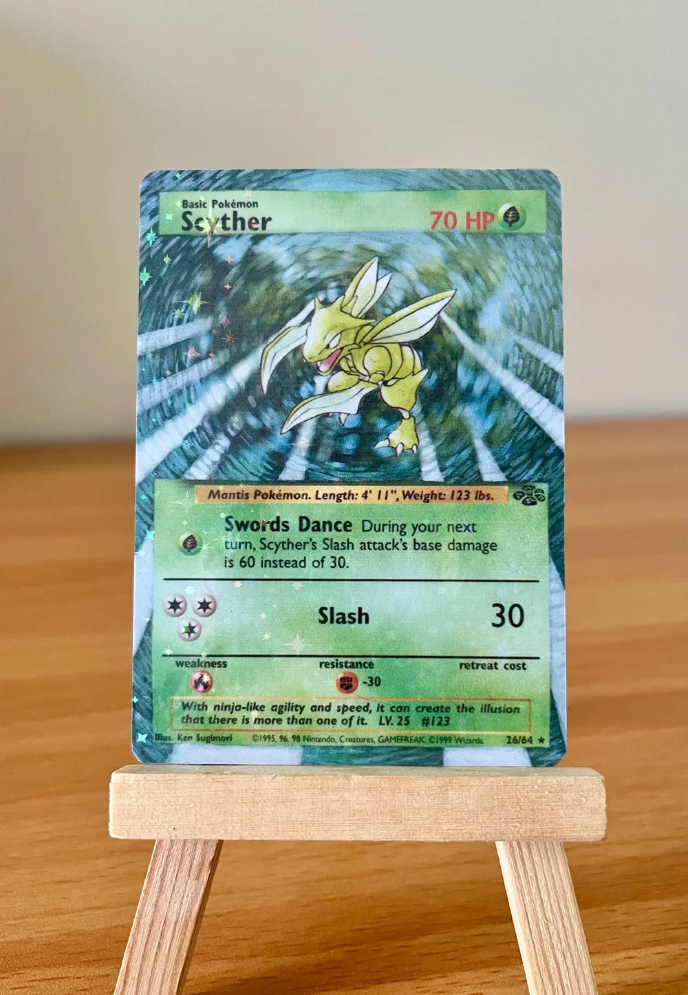 holographic scyther pokemon card Scyther 6 - Trading Card Game Classic Holofoil