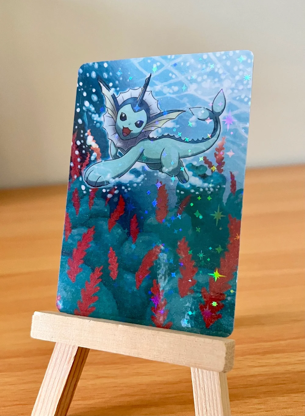 Vaporeon Full Art Print  hollypaintscards