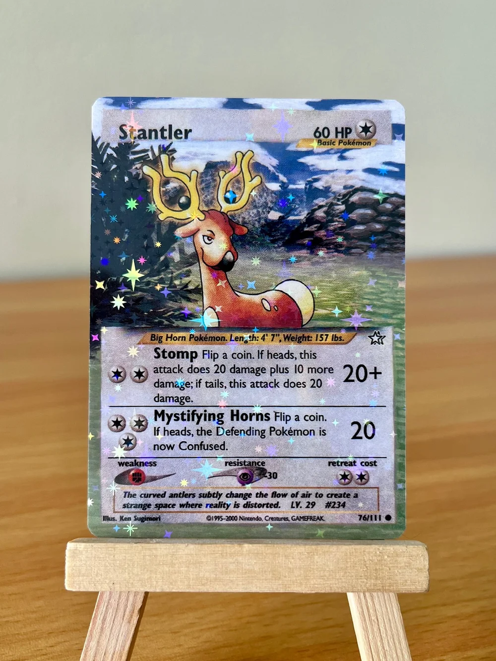 Stantler Extended Art Print  hollypaintscards