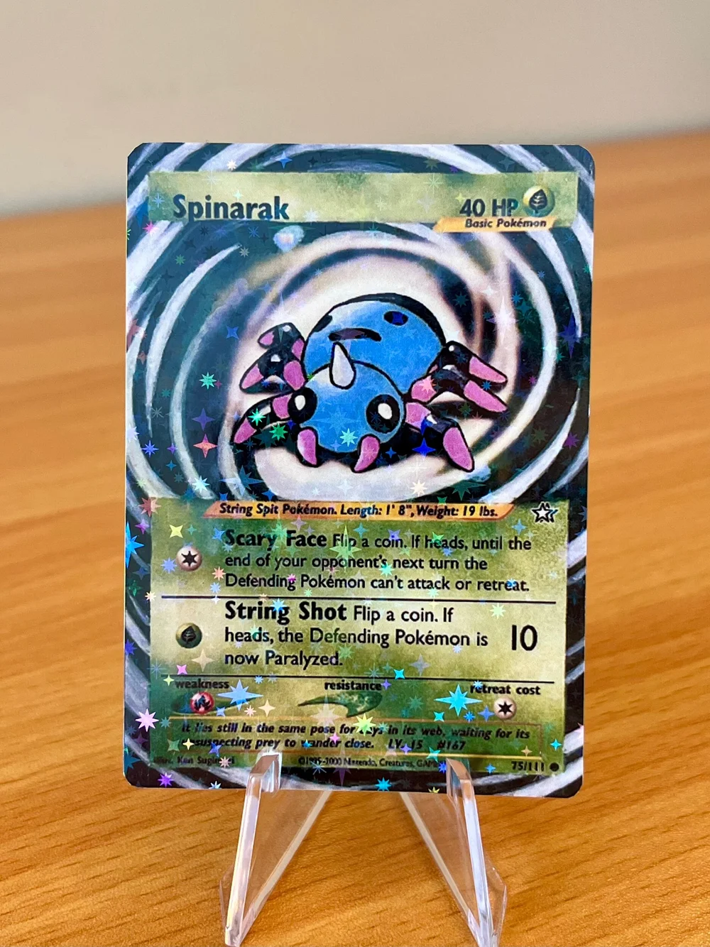 pokemon card spinarak Shiny Spinarak Extended Art Print — hollypaintscards