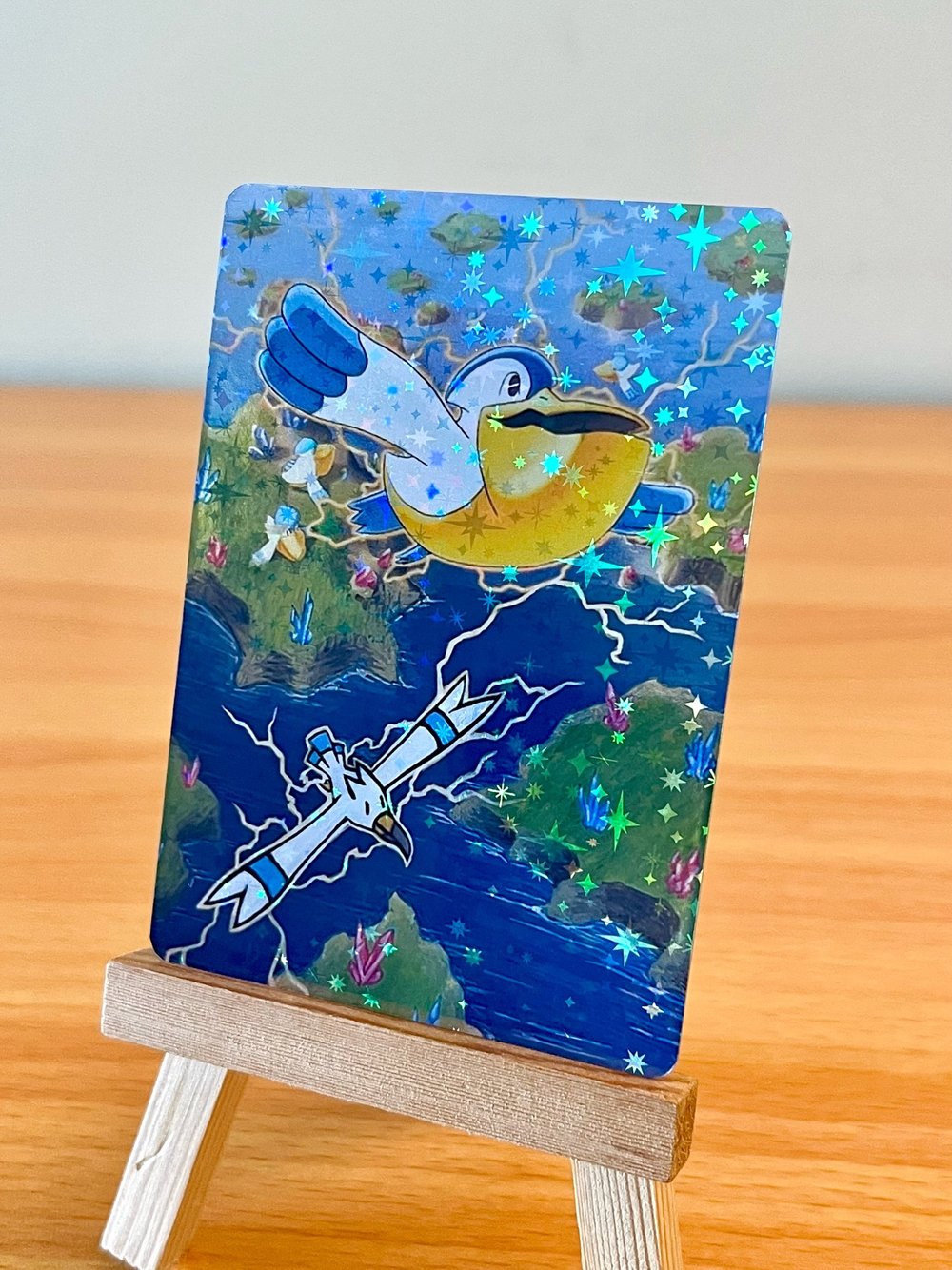 Pelipper Full Art Print  hollypaintscards