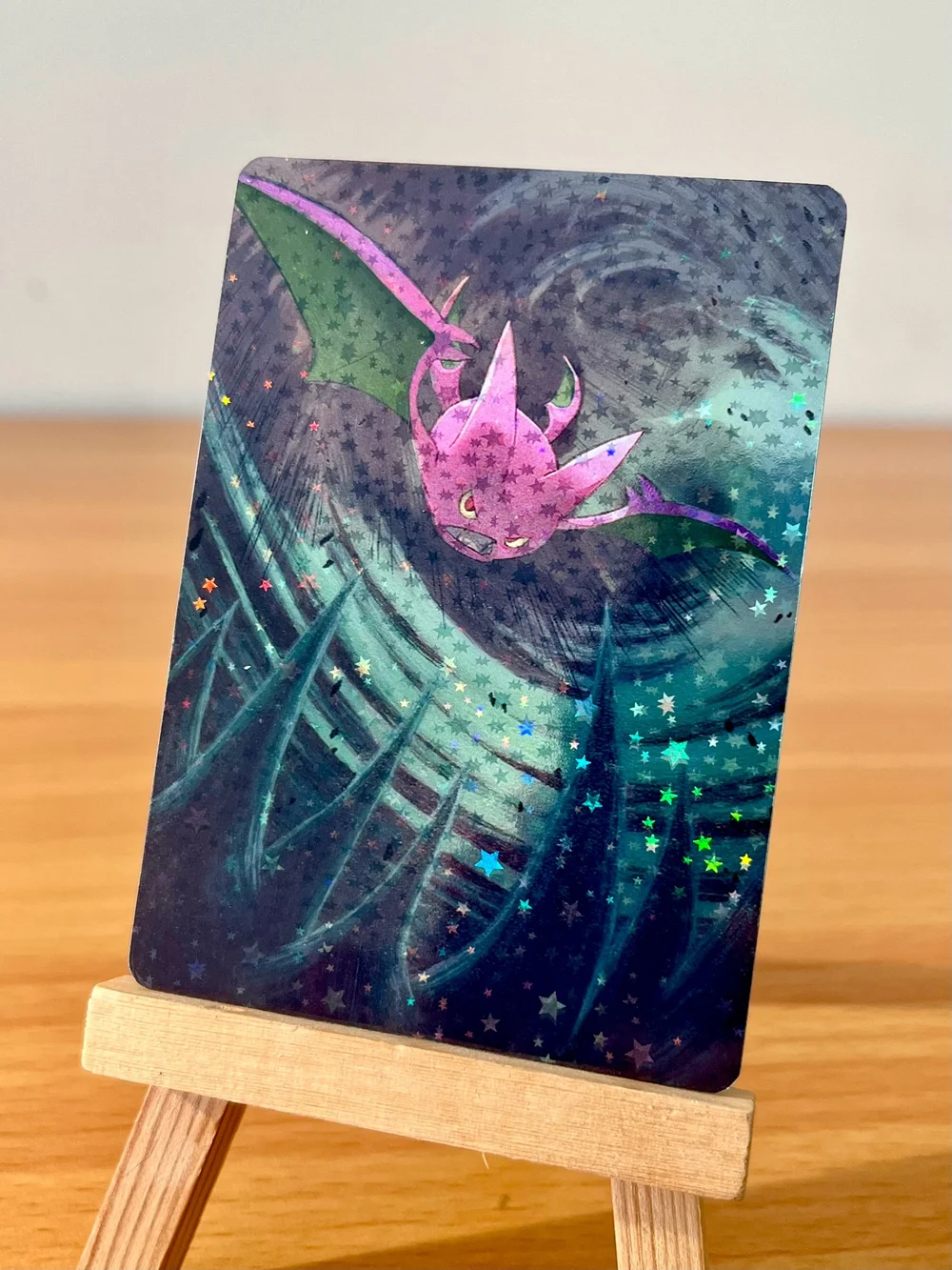 shiny crobat pokemon card Full Art Print — hollypaintscards Weakness / Resistance / Retreat Cost Pokemon TCG Crobat V and